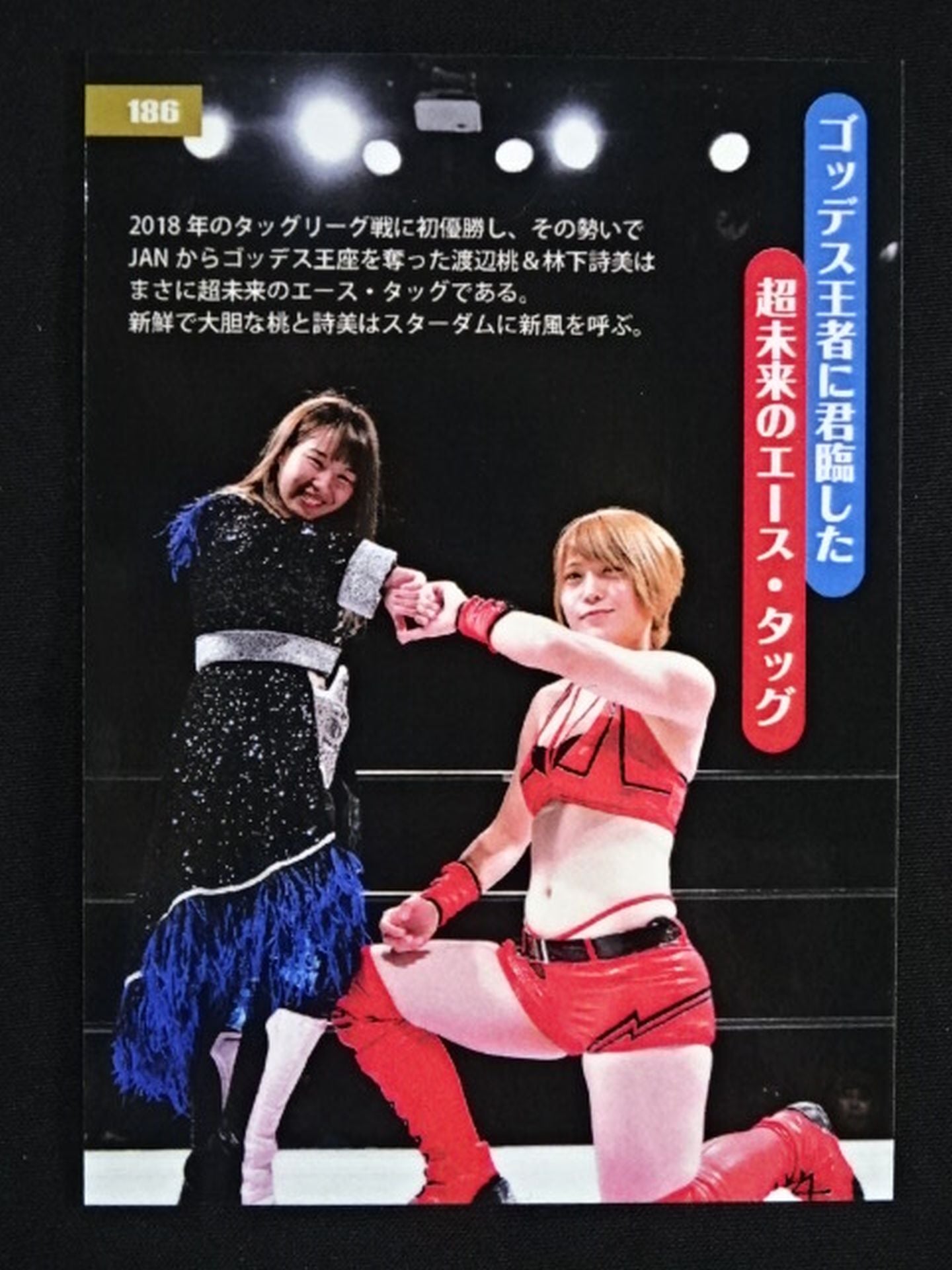 2019 STARDOM COLLECTION CARD Momo Watanabe & Utami Hayashishita Formula W autographed card