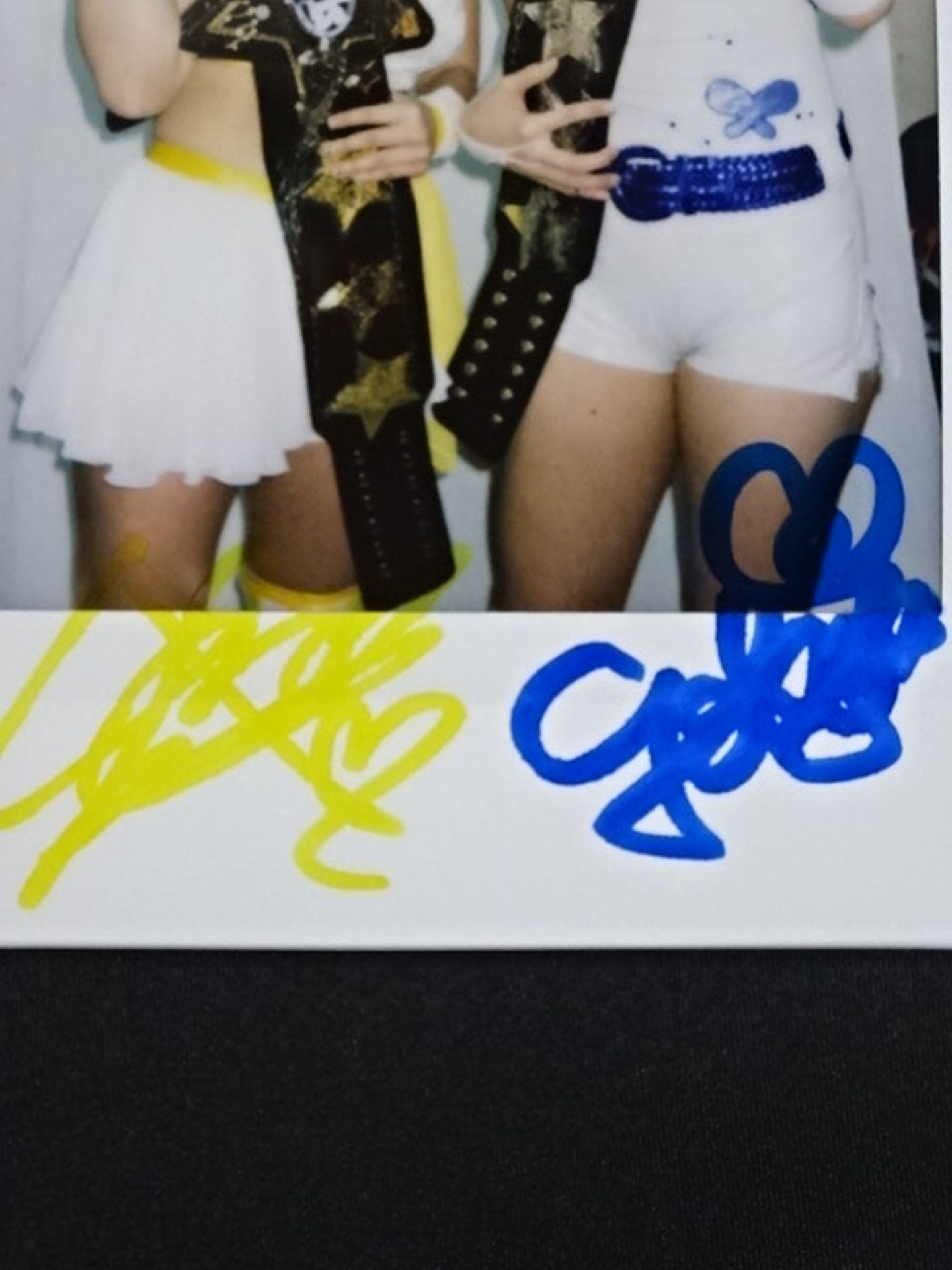 2012 BBM BY砲 愛川ゆず季&美闘陽子 公式Wサインチェキカード