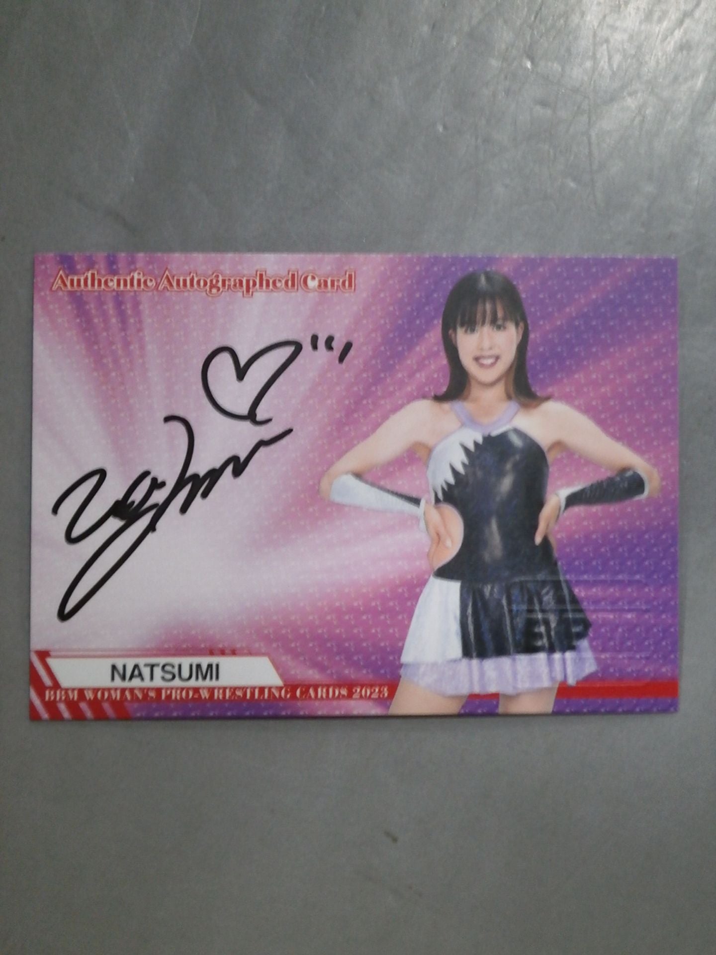 2023 BBM NATSUMI 公式サインカード