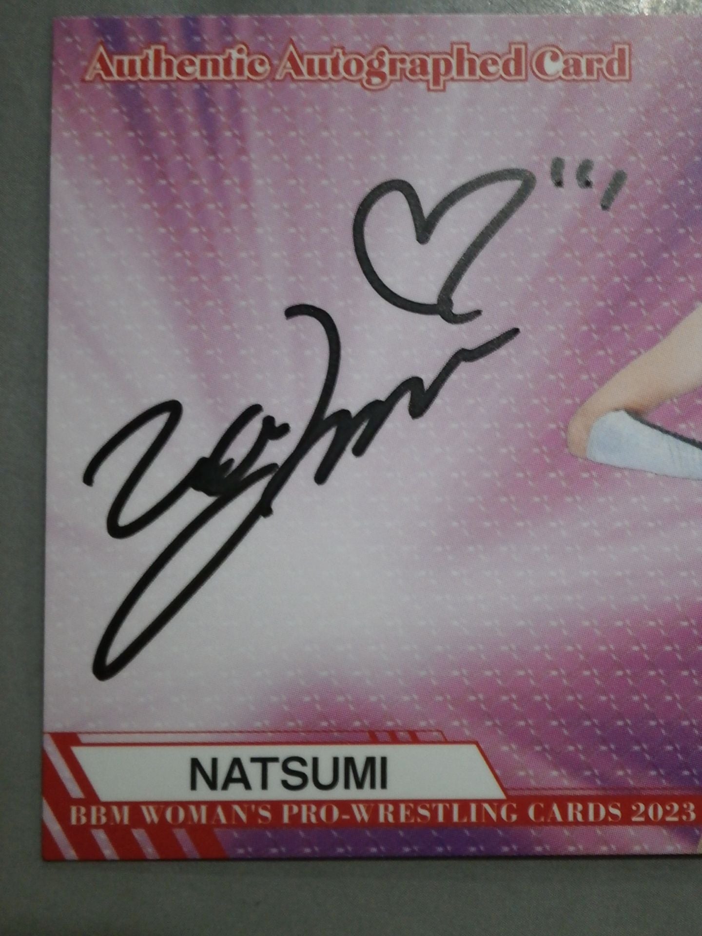 2023 BBM NATSUMI 公式サインカード
