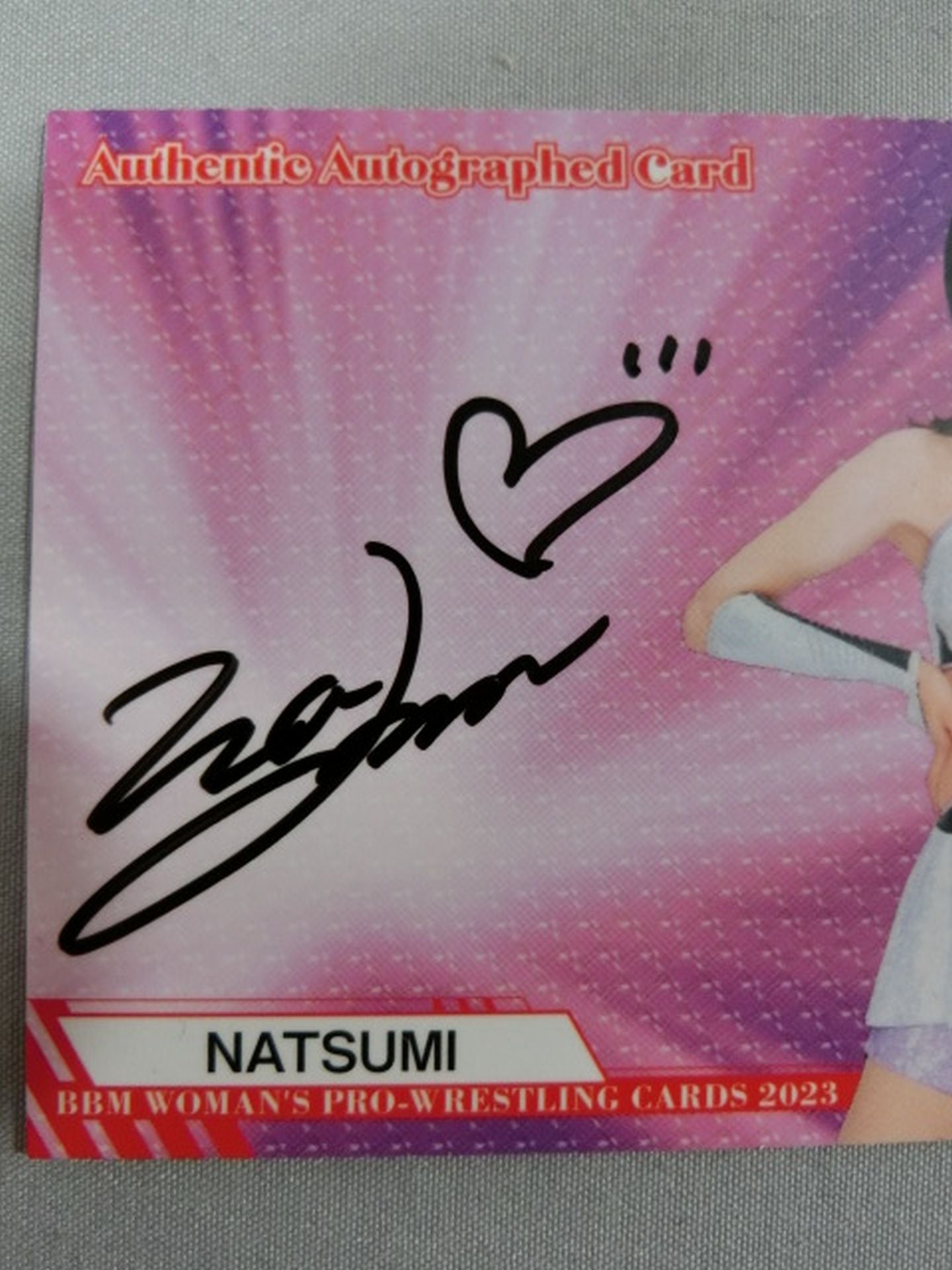 2023 BBM NATSUMI 公式サインカード