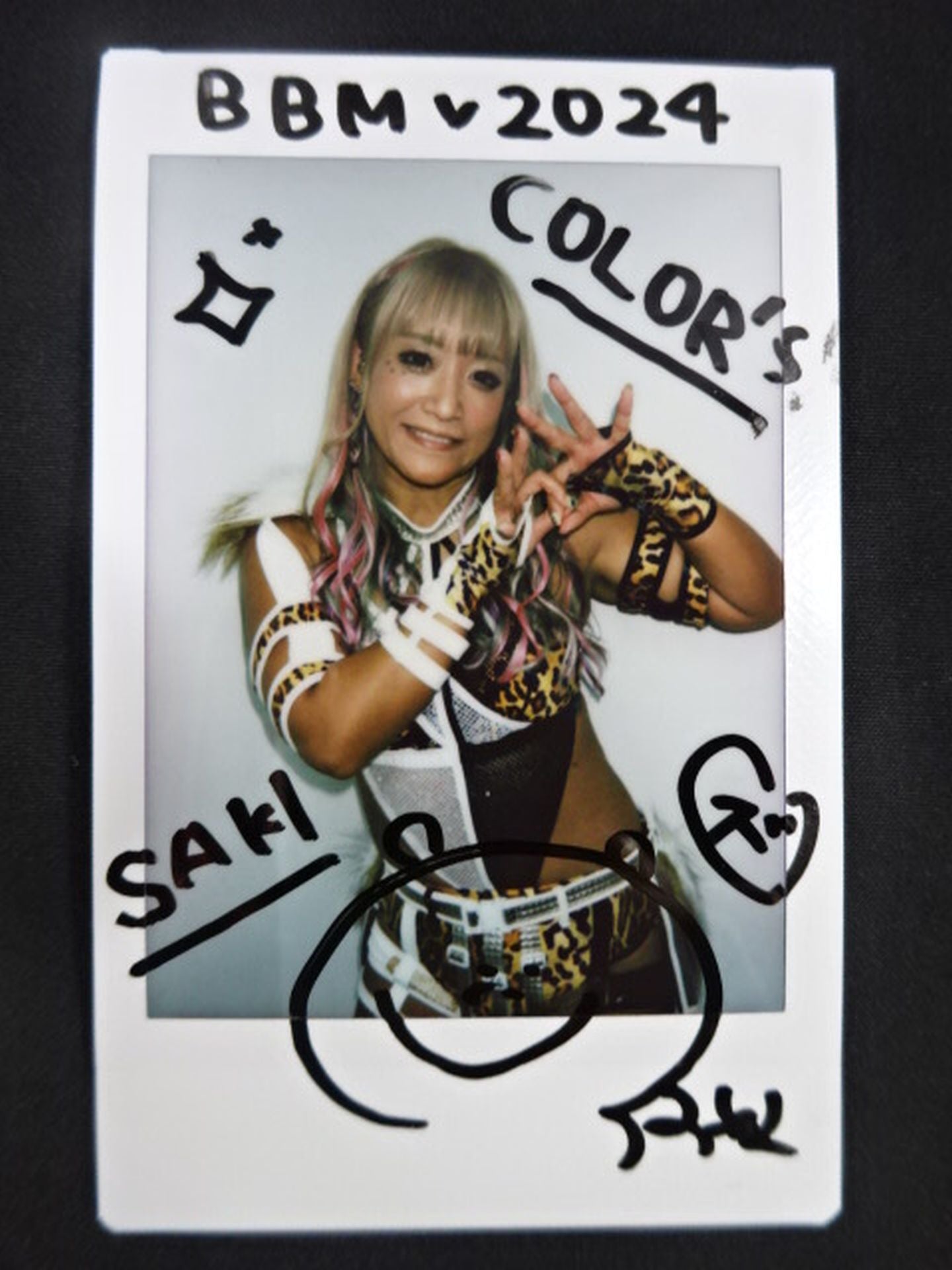 2024 BBM SAKI 直筆サイン入り 公式チェキカード
