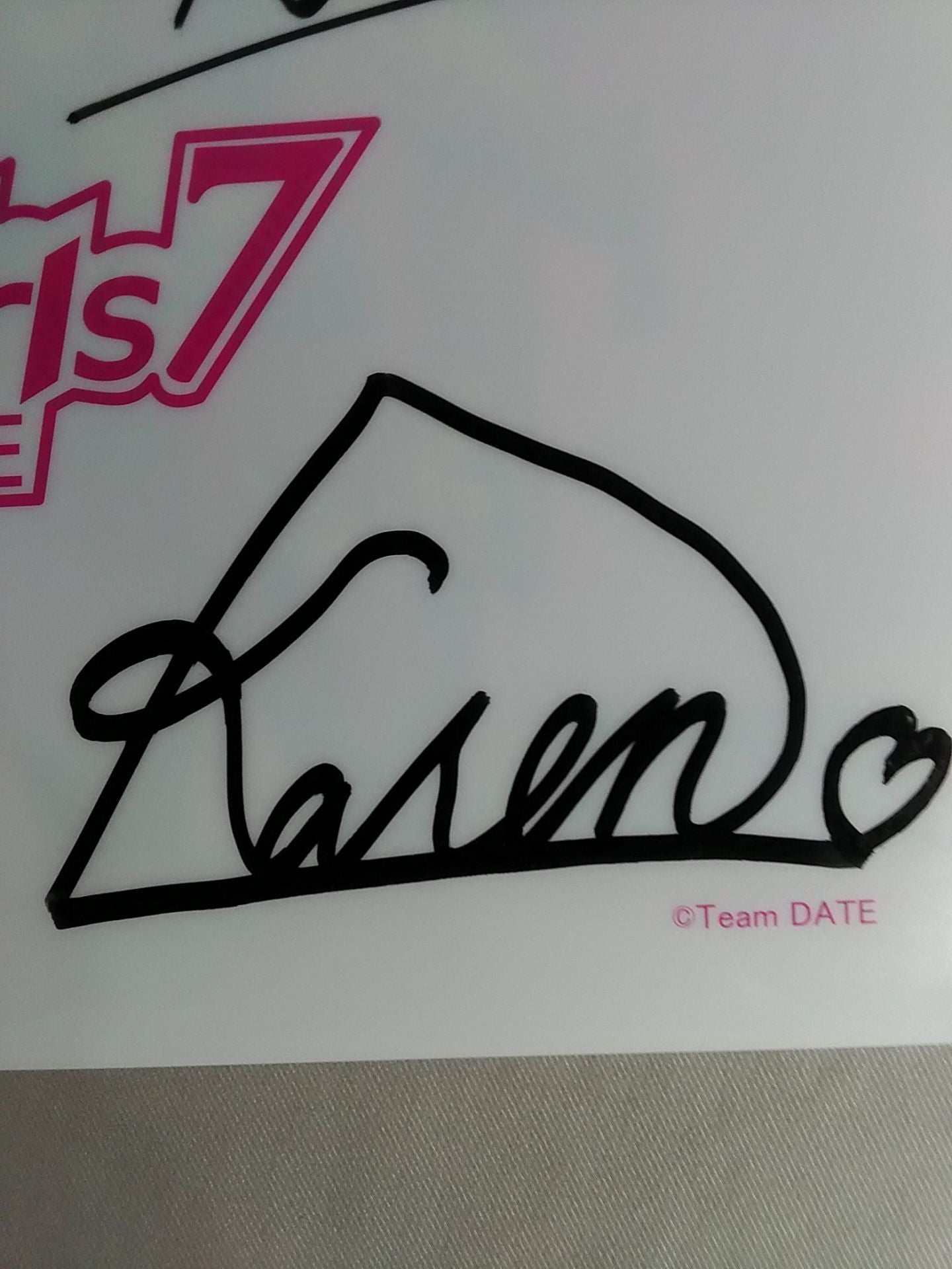 [3 fighters hand signed autograph Team DATE plastic file folder