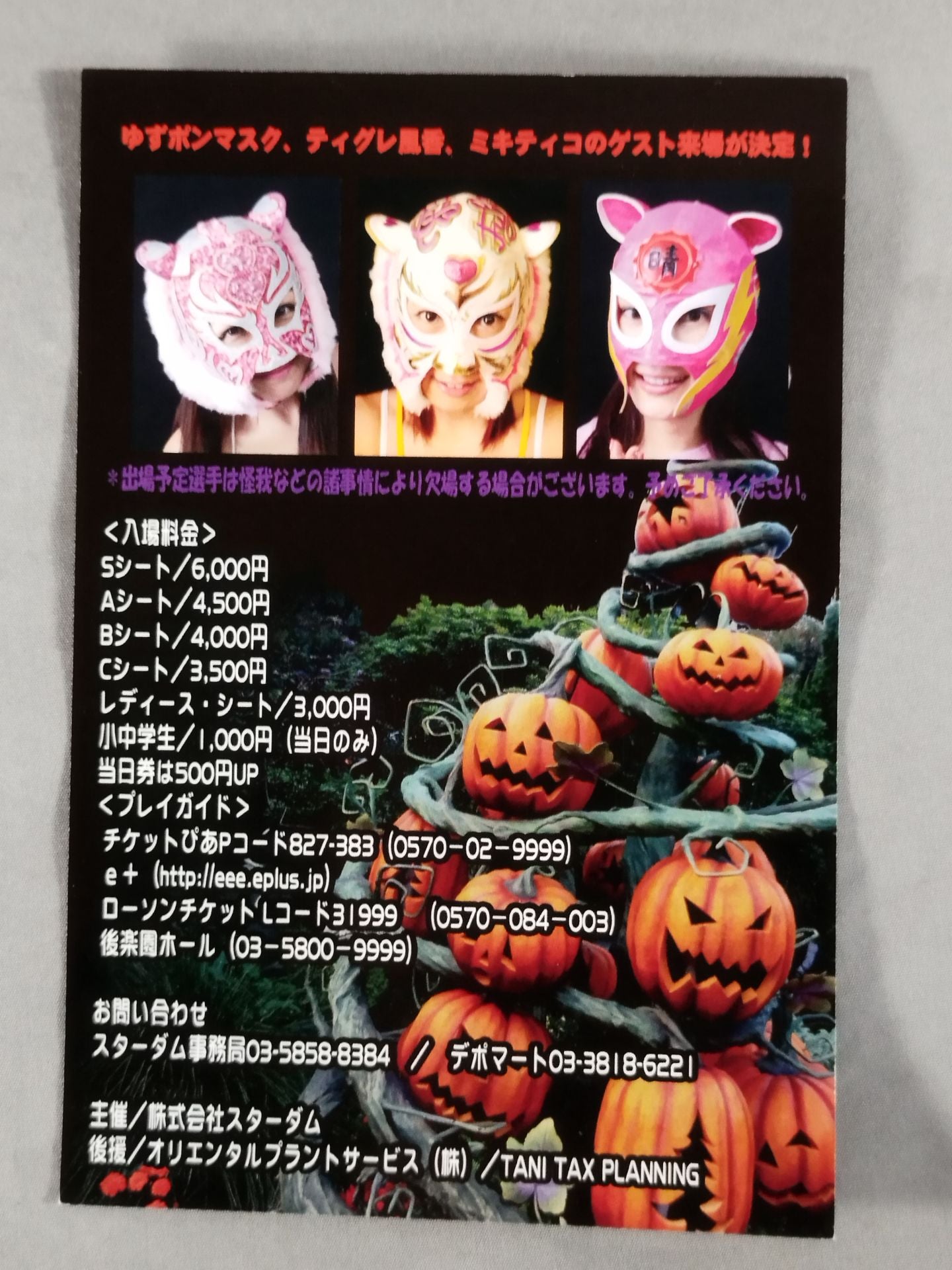 STARDOM MASK FIESTA 2014 ~Halloween Party~ Card