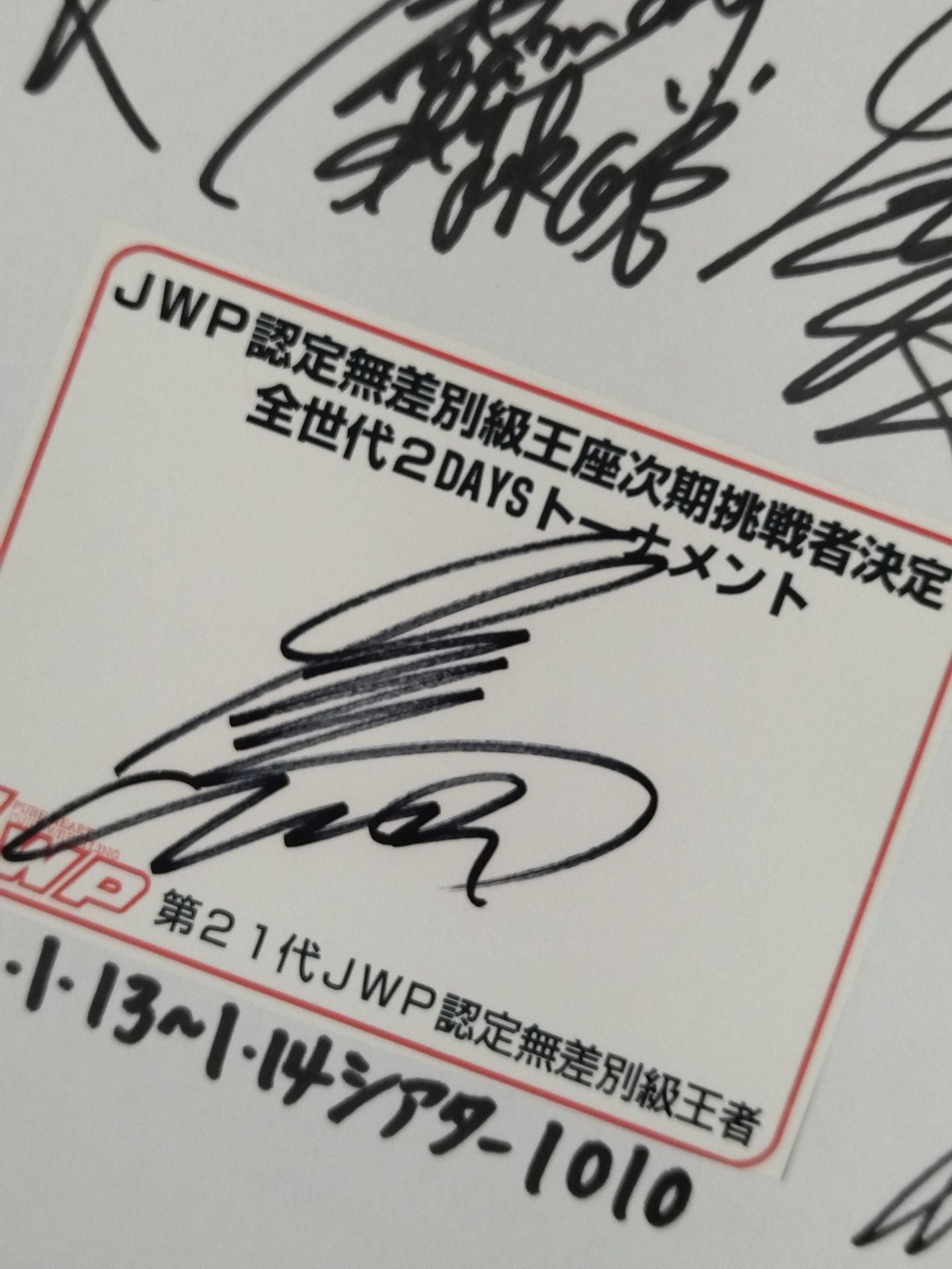 ★JWP Certified Indiscriminate Title Next Challenger Determination All Generations 2DAYS Tournament ★ All 13 Fighters Letter