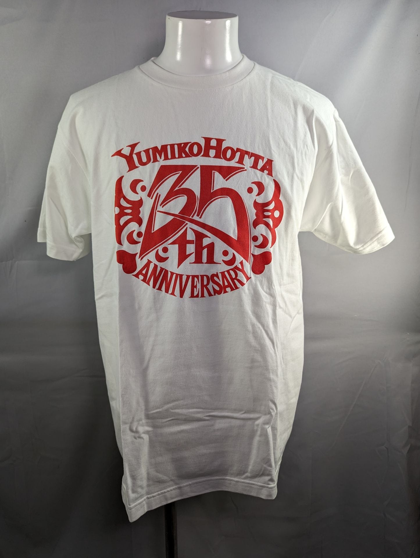 Yumiko Hotta 35th ANNVERSARY T-shirt (White×Red)