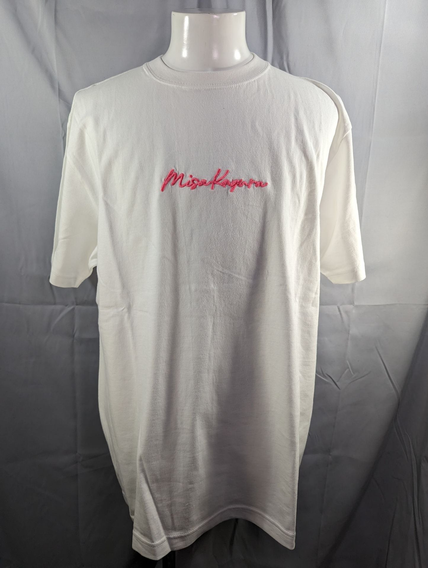 Misa Kagura  "Misa Kagura" Embroidered T-shirt (White)