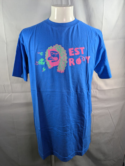 Hiroyo Matsumoto "DESTROY" T-shirt (1) (Blue)