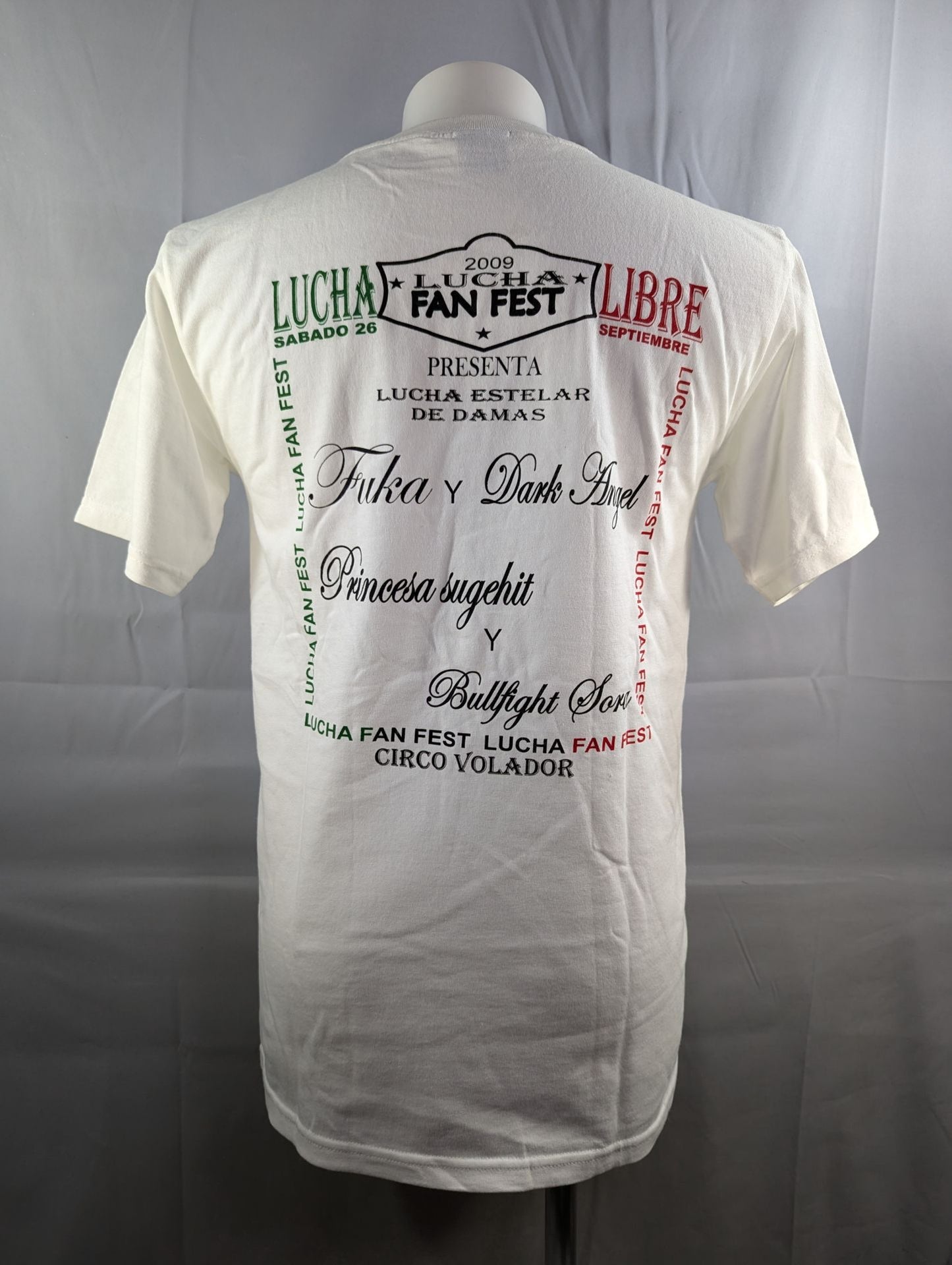 2009 LUCHA FAN FEST 風香フォトプリント Tシャツ(ホワイト)