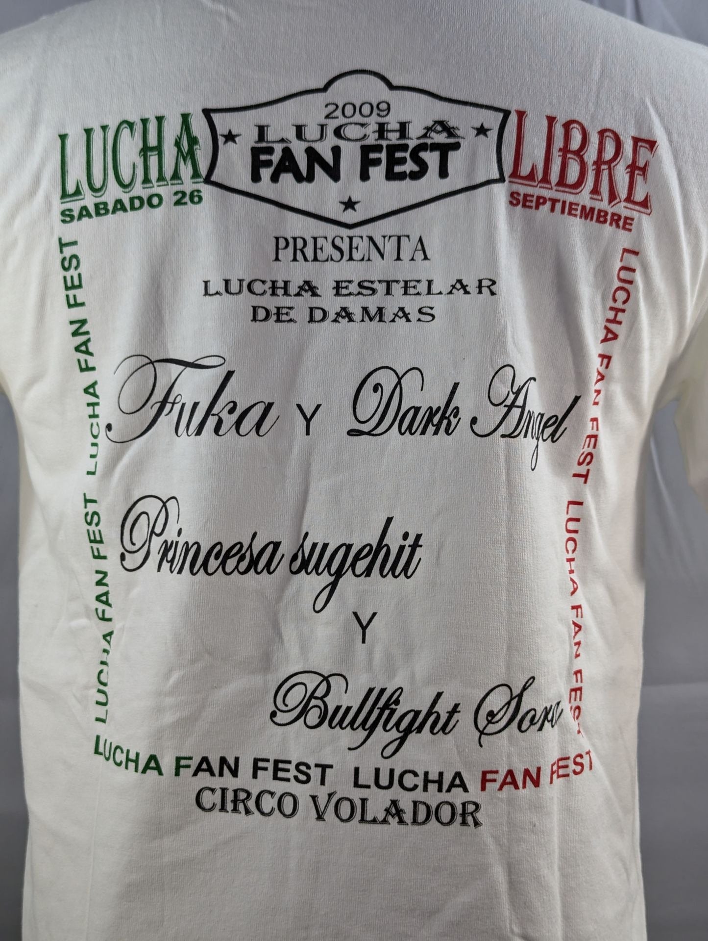 2009 LUCHA FAN FEST 風香フォトプリント Tシャツ(ホワイト)