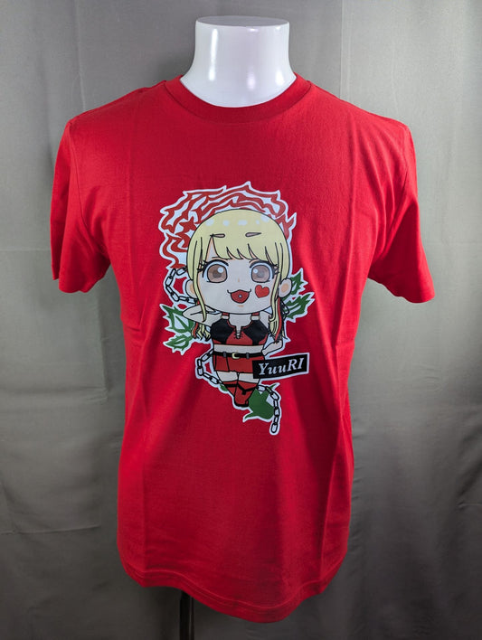 YuuRI Illustration T-shirt (1) (Red)