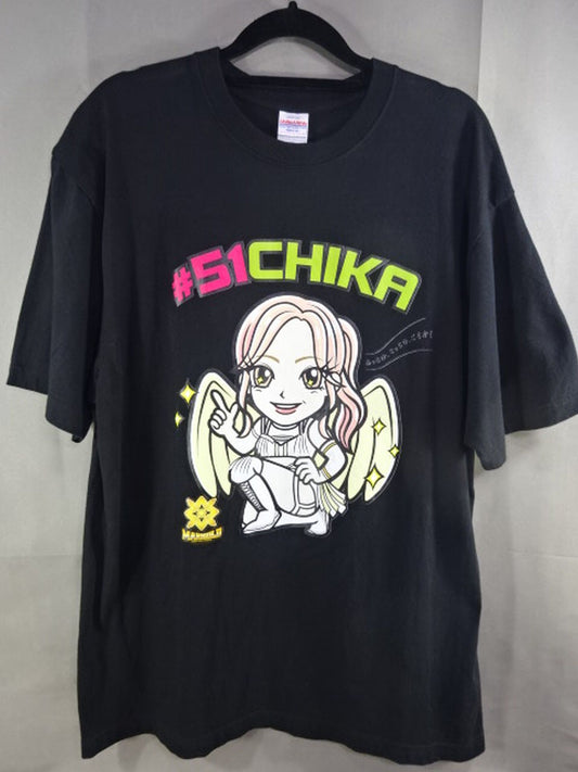 Chika Goto  #51イラスト T-shirt (Black)