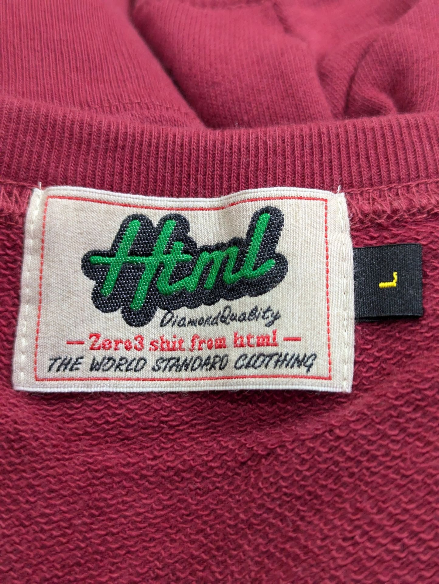 ★HTML ZERO3×STARDOM★ 舞華 コラボ スウェットトレーナー(ワインレッド)