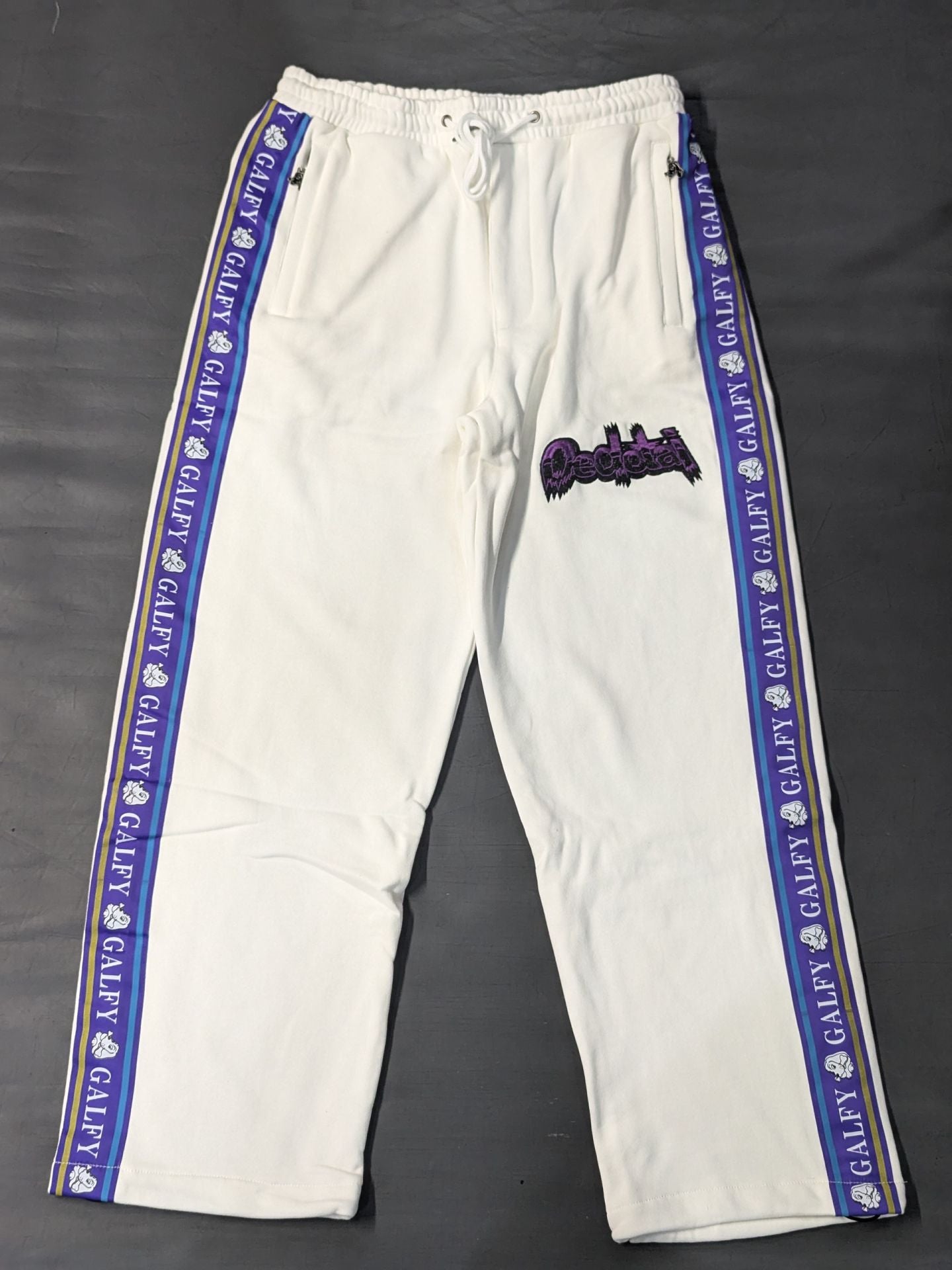 OEDO TAI  GALFY×OED Collaboration KUGI BAT Track Pants(White)