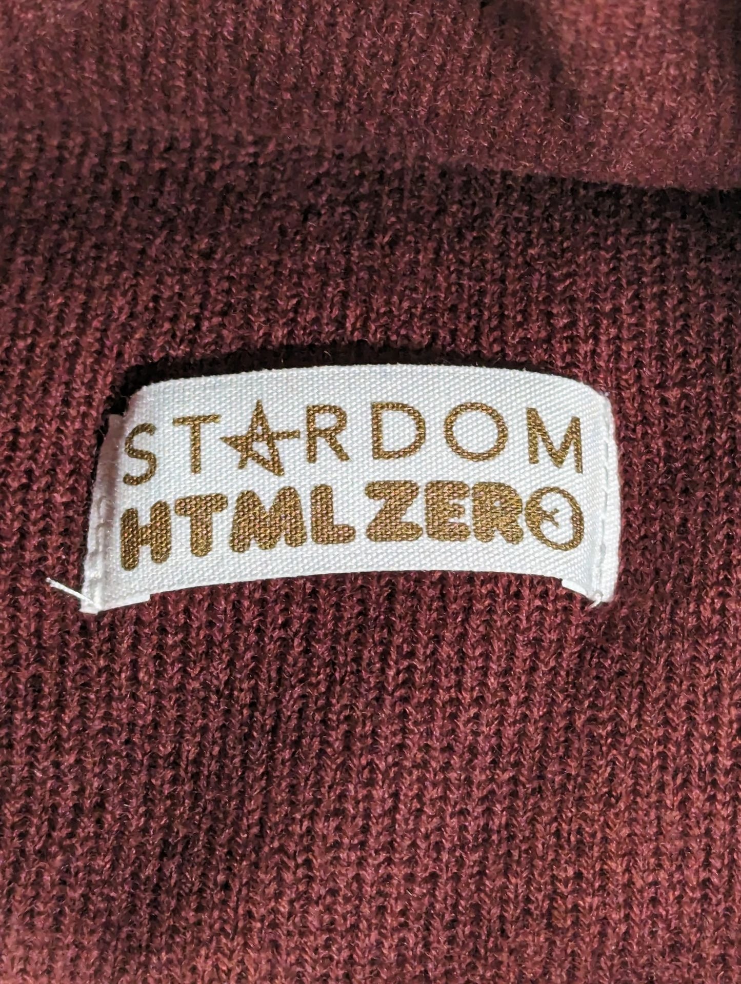 ★HTML ZERO3×STARDOM★ Maika  Collaboration Knit Cap (1) (Wine Red)