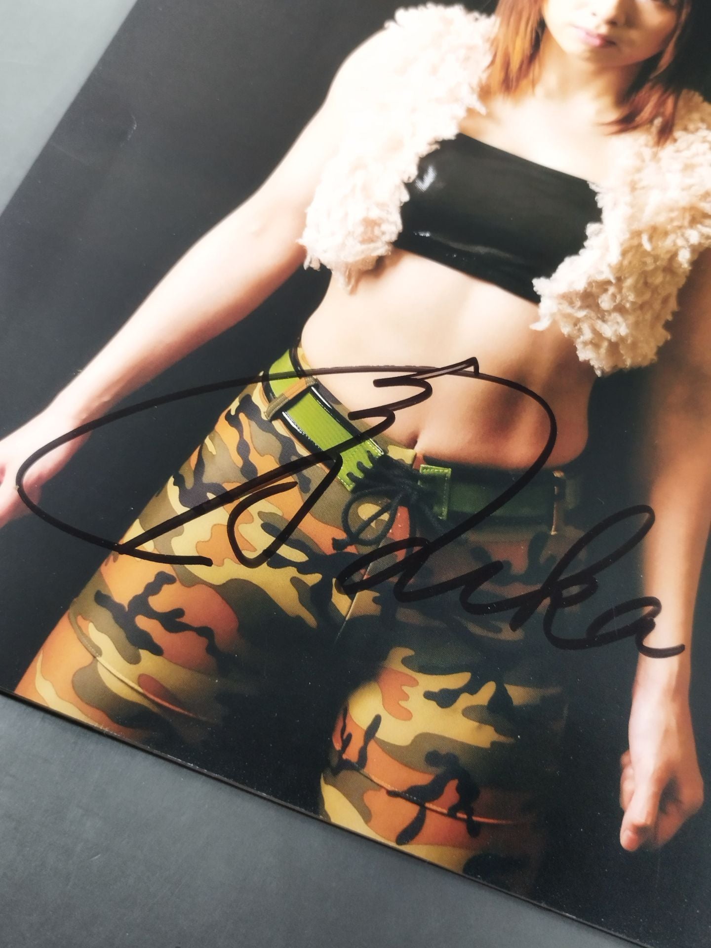 【Fuka hand signed autograph 】 FOTOLIBRE de Mascara Numero.13