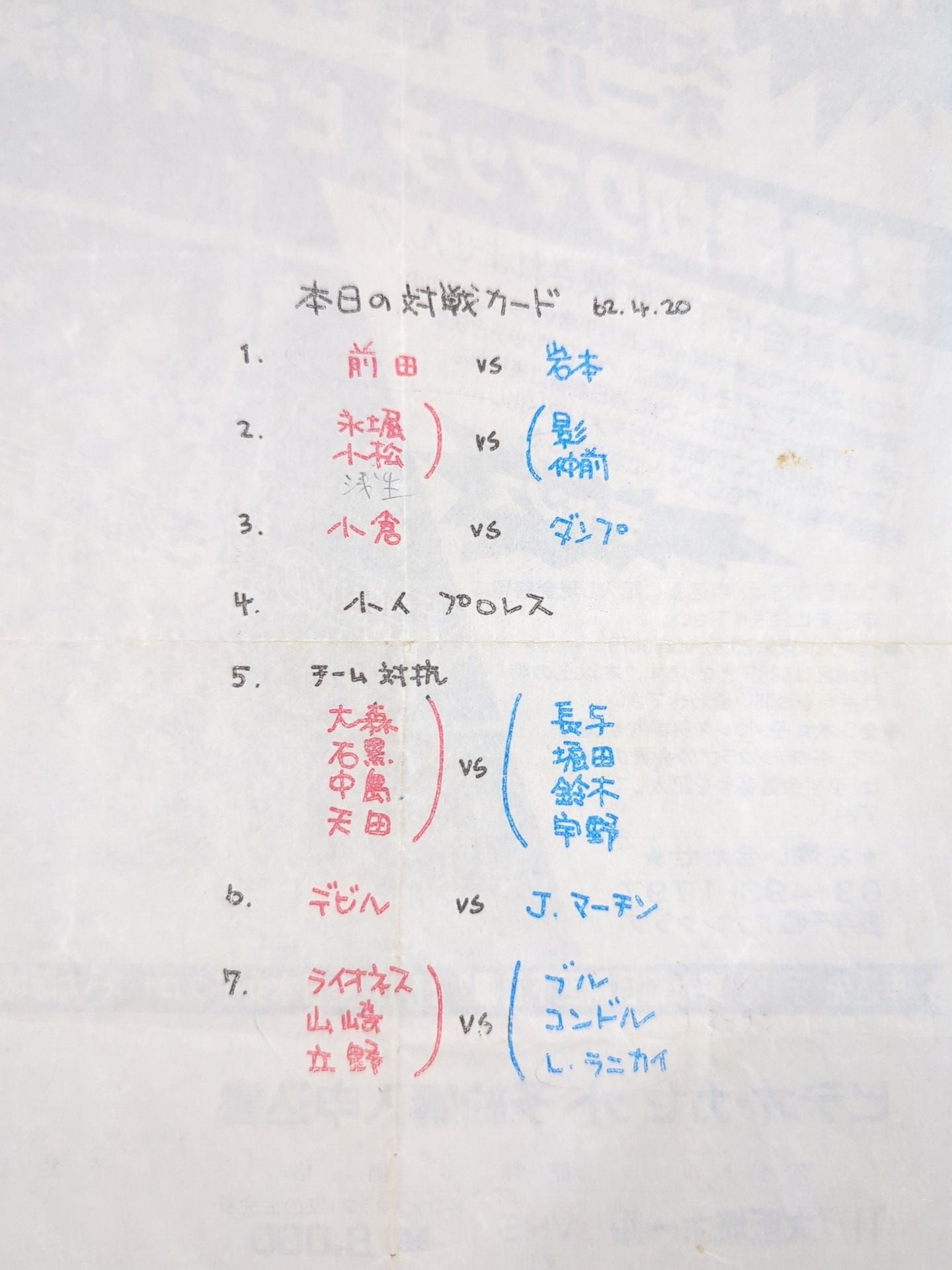 リングスターSPECIAL ’87 Vol.33