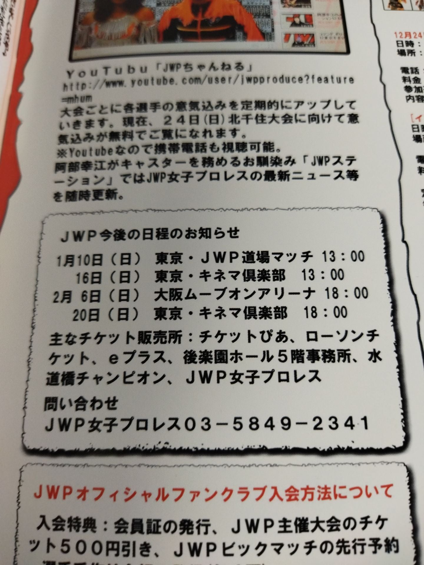 JWP / オフィシャルパンフレット2010 Vol.3