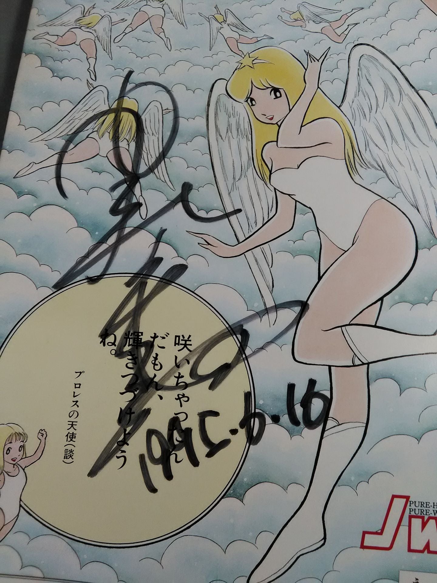 【Plum Mariko hand signed autograph 】JWP / THUNDER QUEEN Ryogoku WONDERLAND
