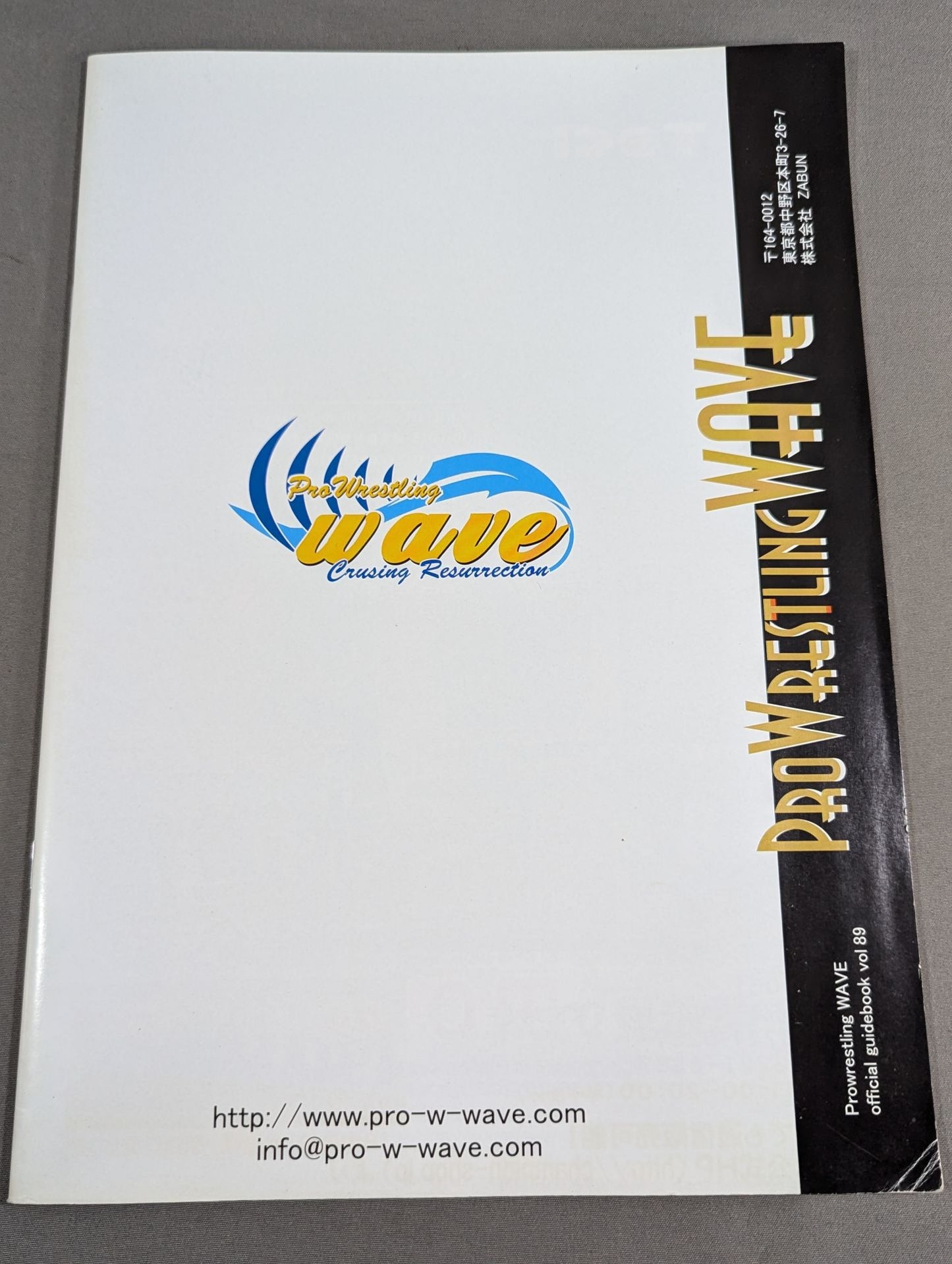 Pro-wrestling WAVE Official Brochure vol.89