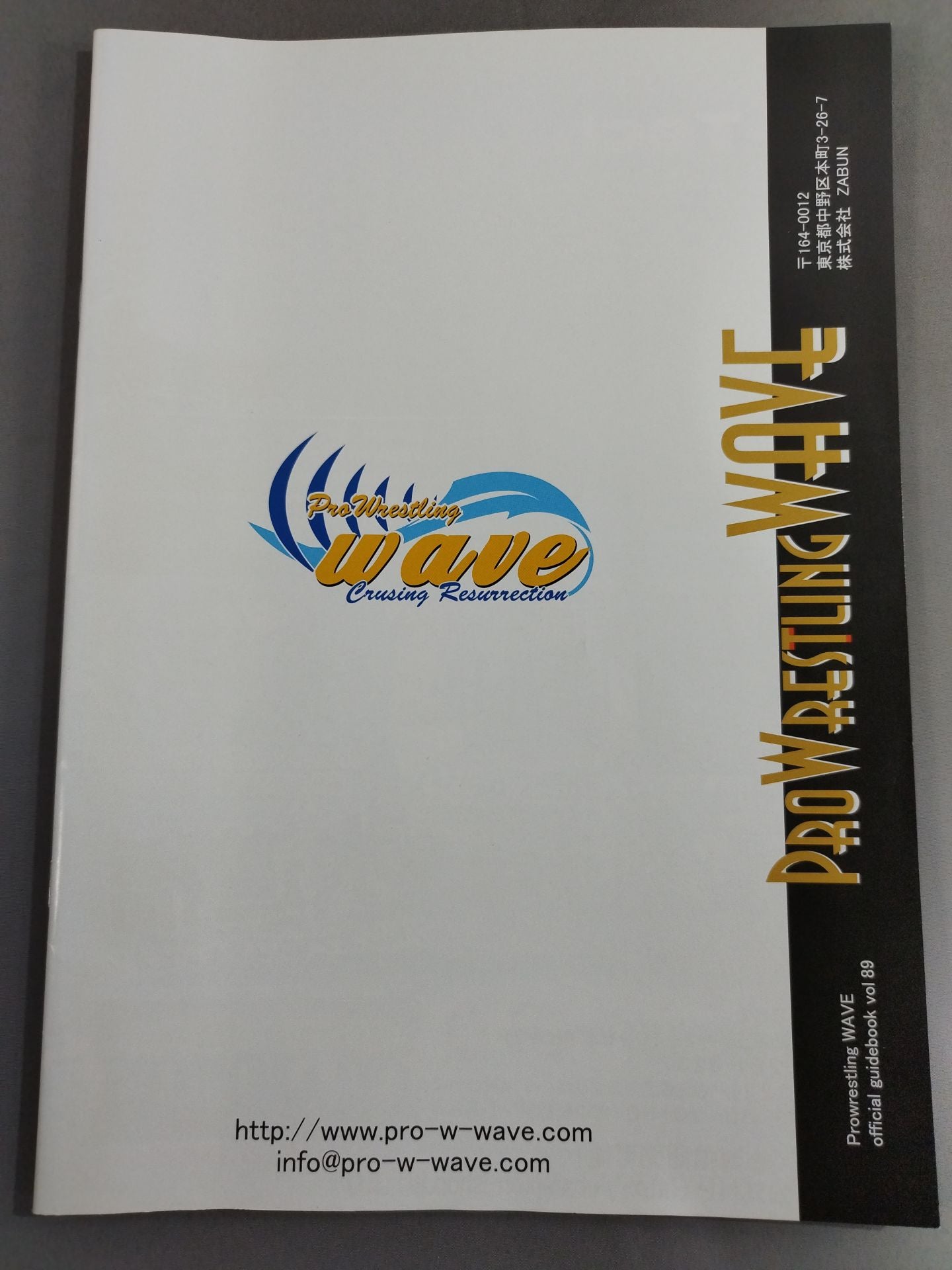 Pro-wrestling WAVE Official Brochure vol.89