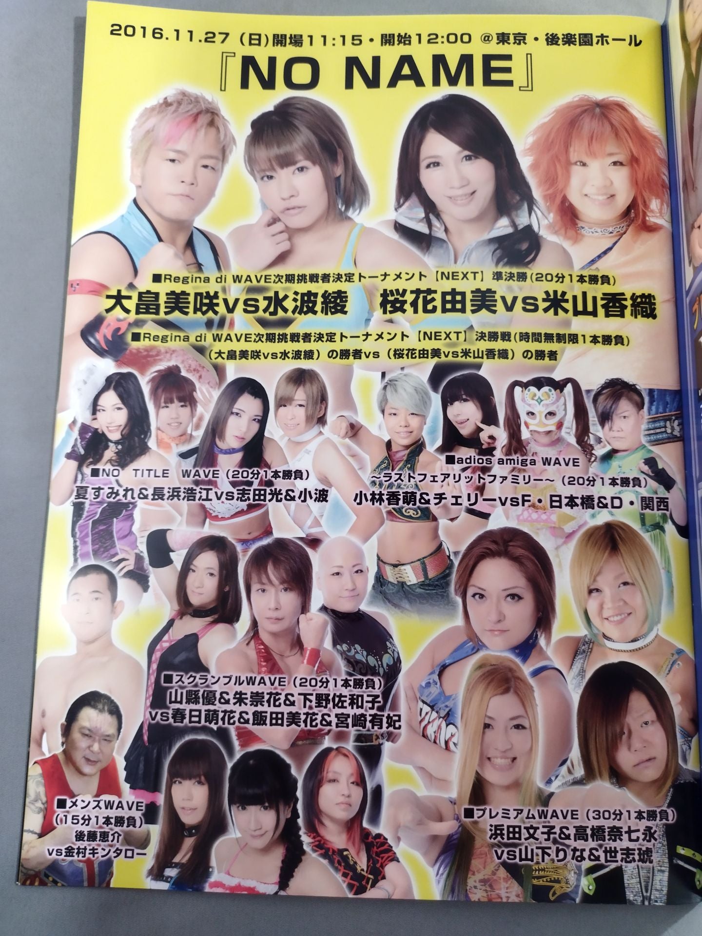 Pro-wrestling WAVE Official Brochure vol.90