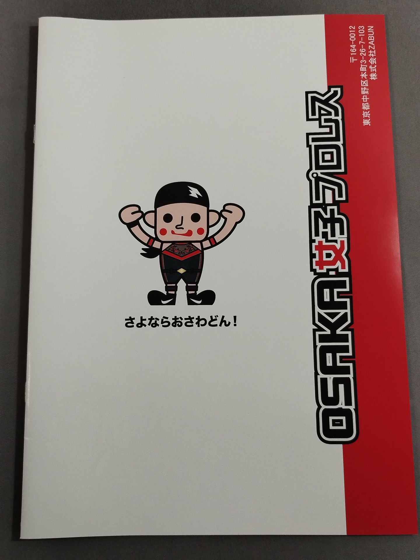 OSAKA Women's Pro Wrestling Sawako Shimono Retirement Pamphlet