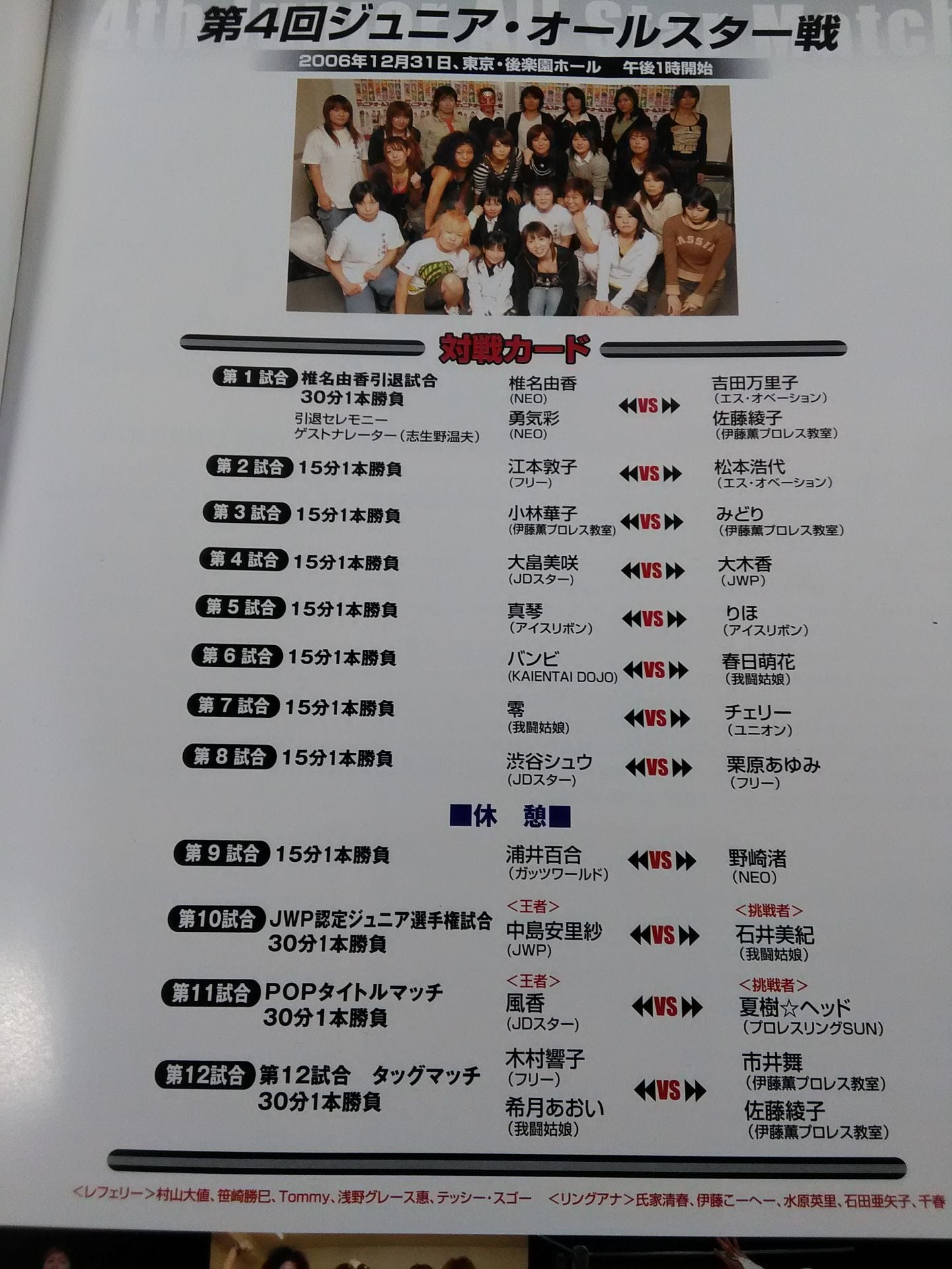 第4回ジュニア・オールスター戦