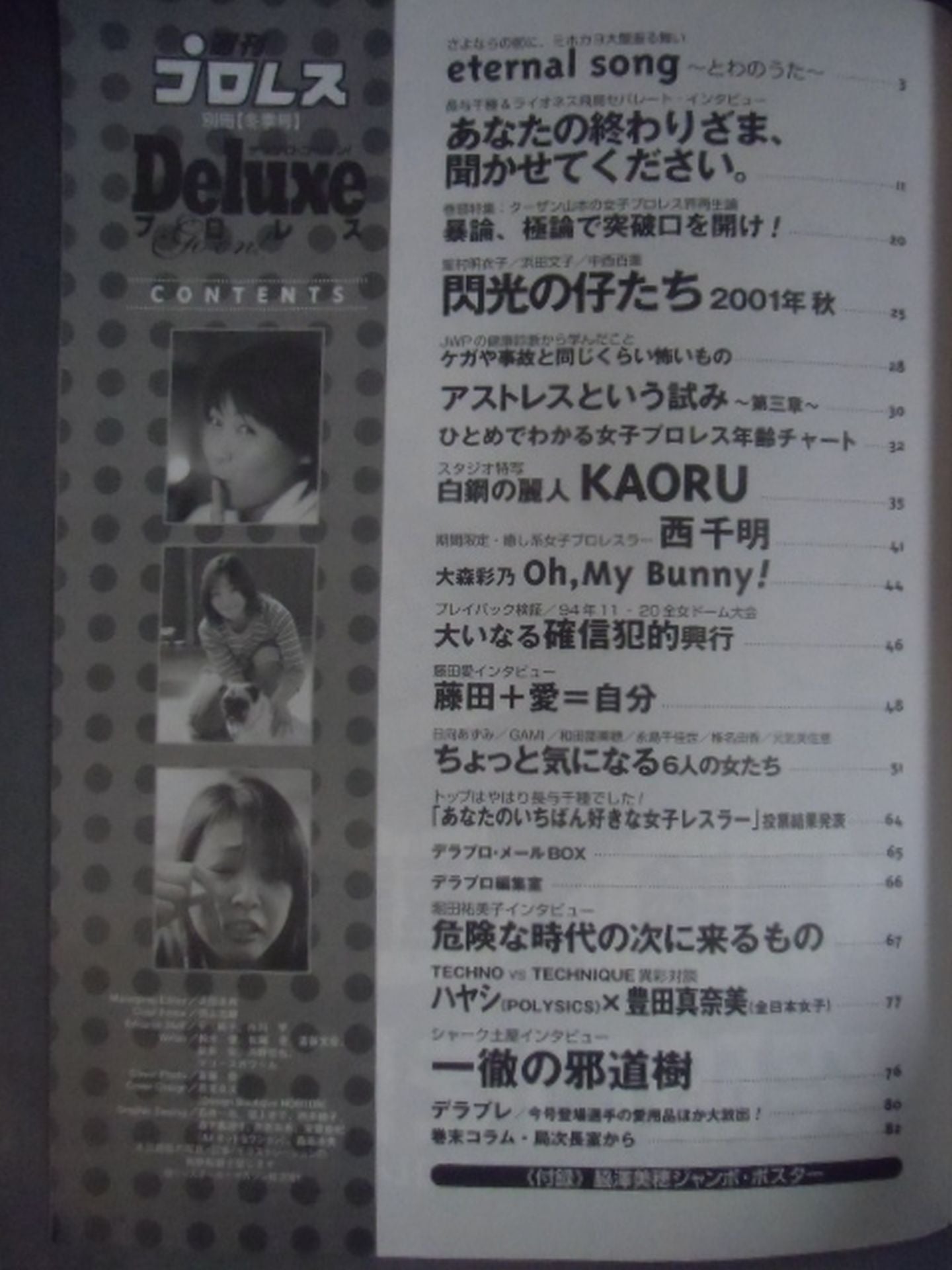 デラックスプロレス32 週刊プロレス別冊【冬季号】