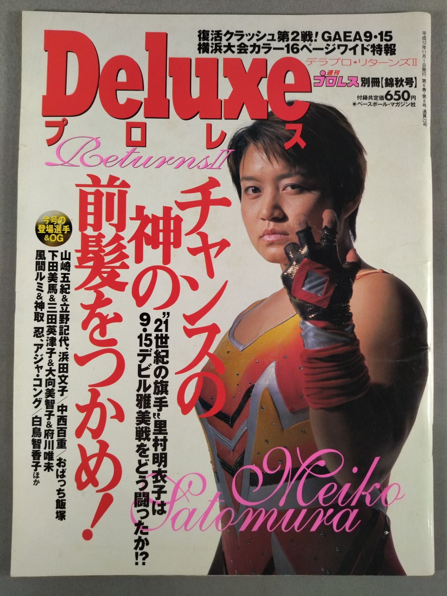 デラックスプロレス22 週刊プロレス別冊【錦秋号】