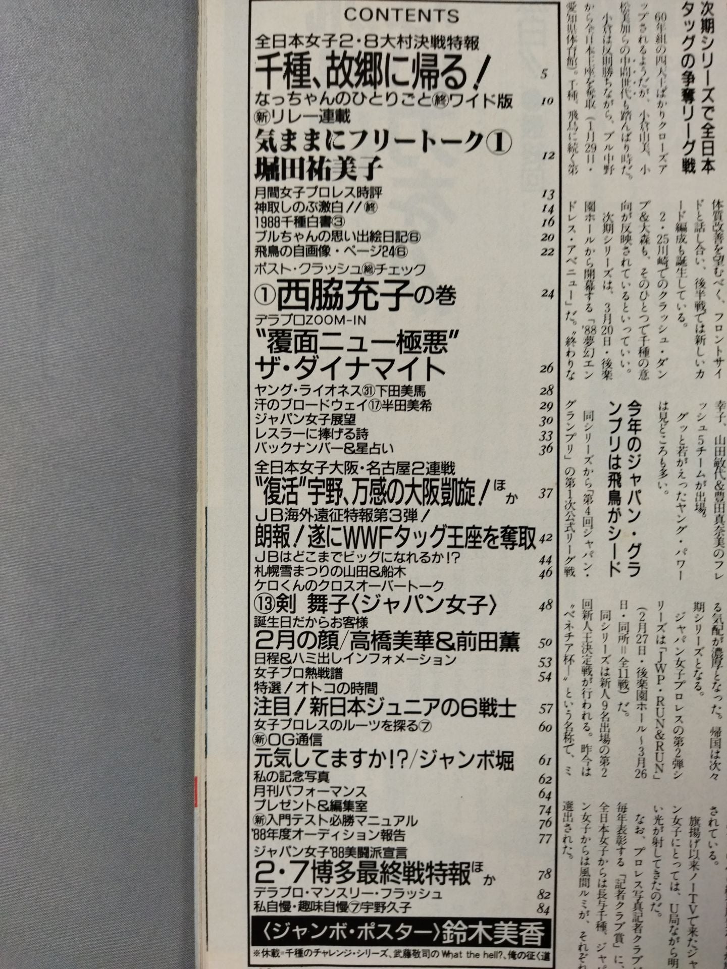 デラックスプロレス 1988年4月号