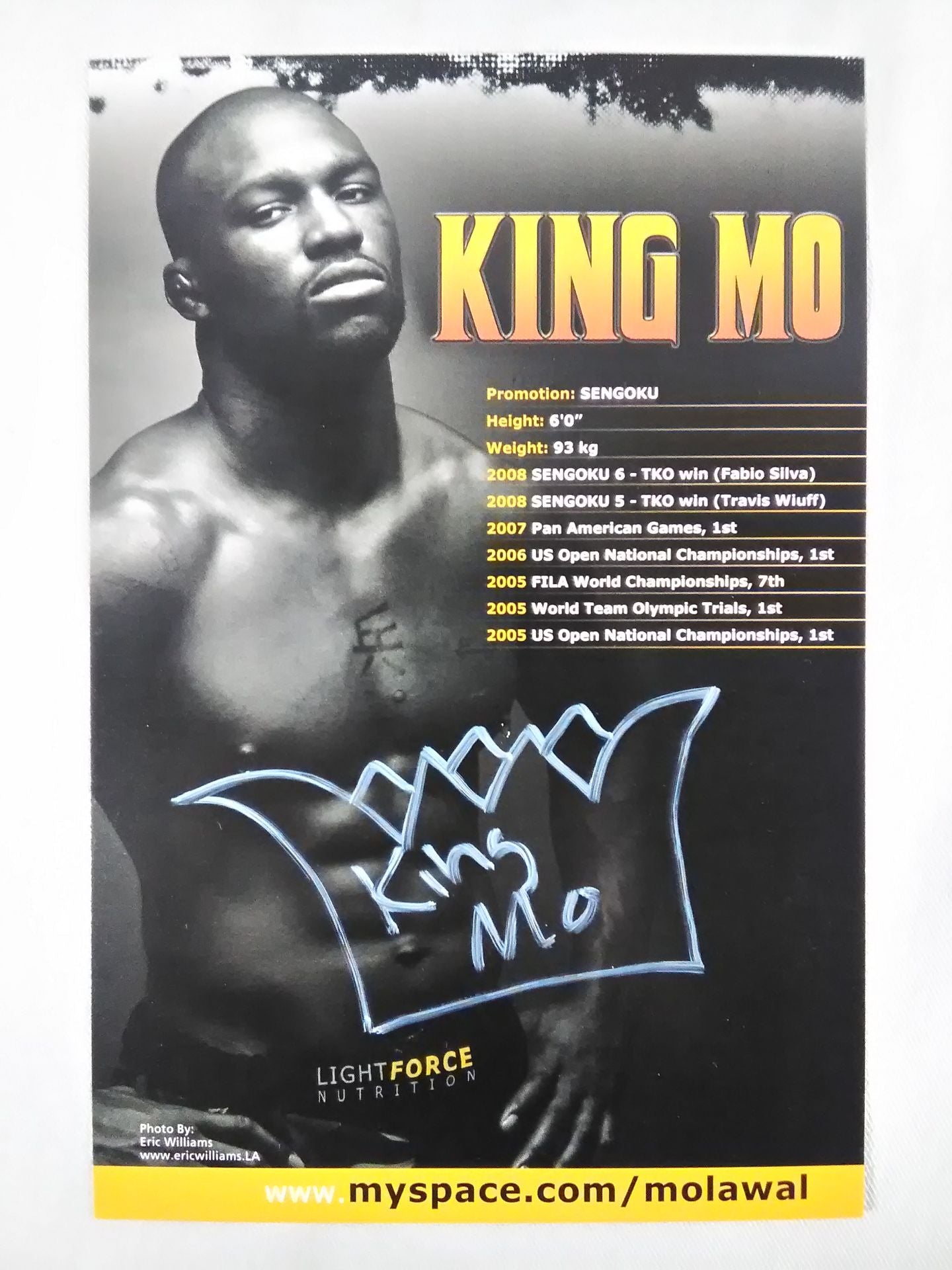 【hand signed autograph】 King Mo Illustration MiniPro-Photo