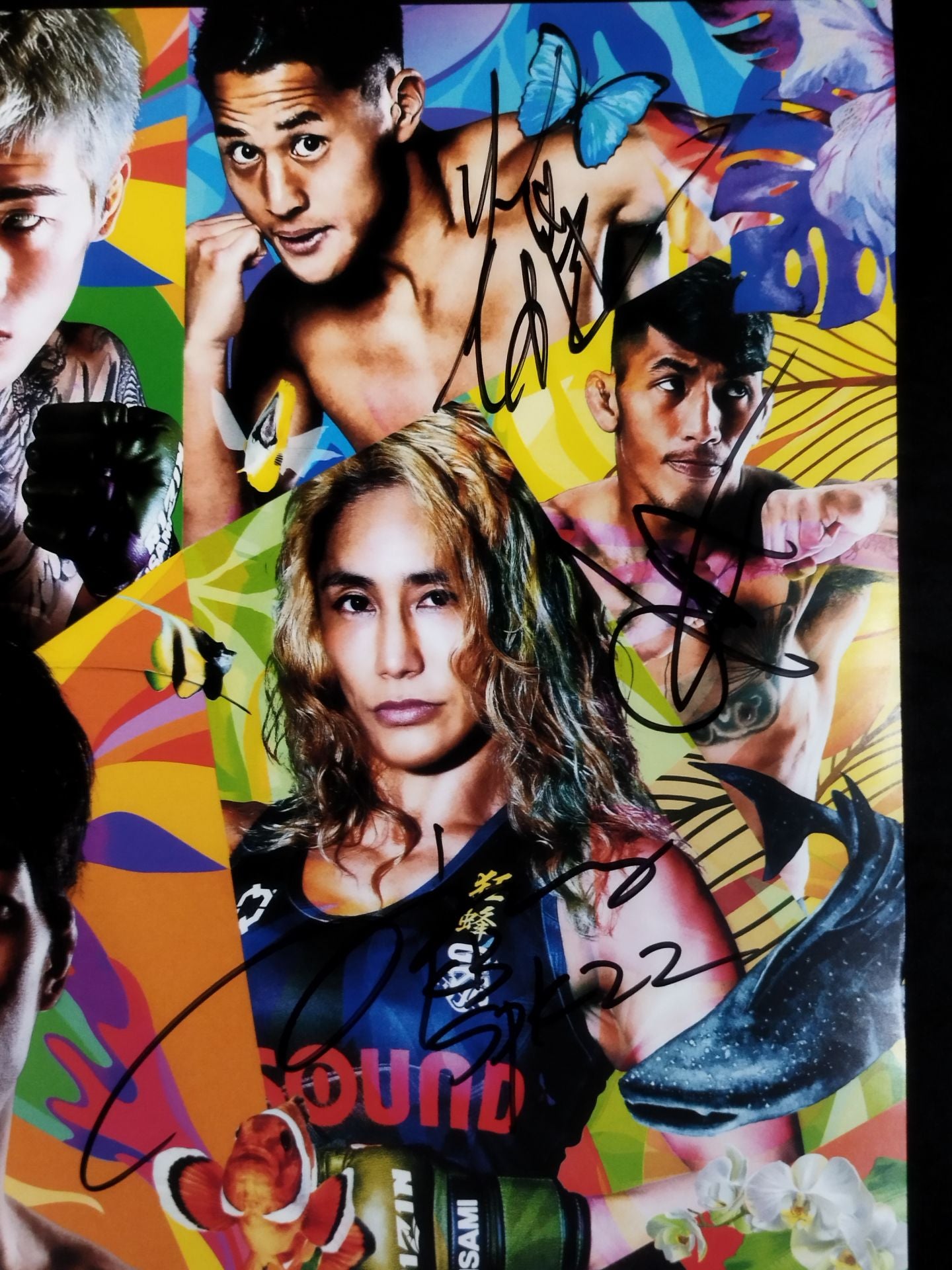 ★25 fighters hand signed autograph ★ RIZIN.36