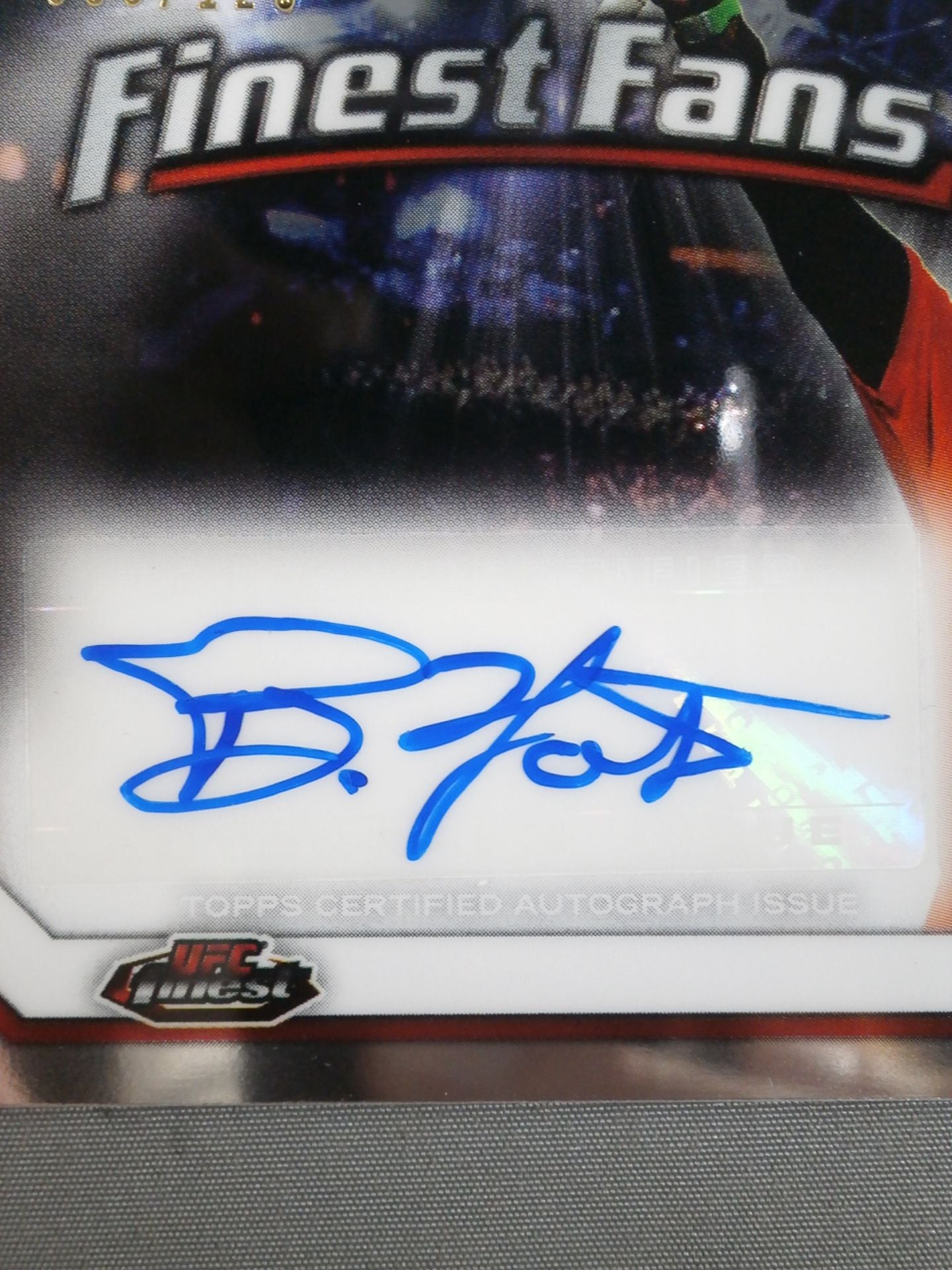 2013 UFC topps バート・ワトソン 公式サインカード
