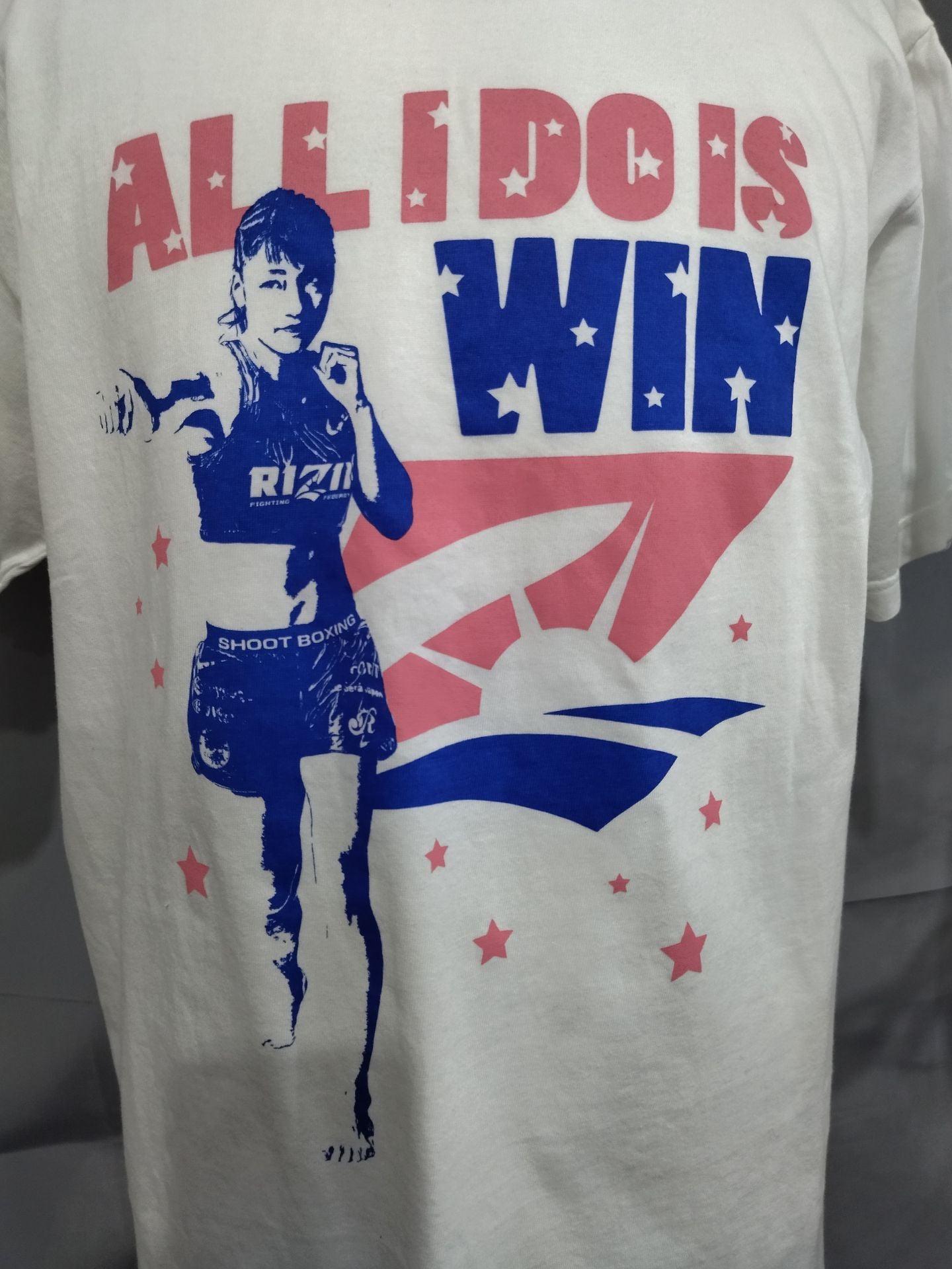 RIZIN ×RENA "ALL IDOIS WIN" Illustration T-shirt