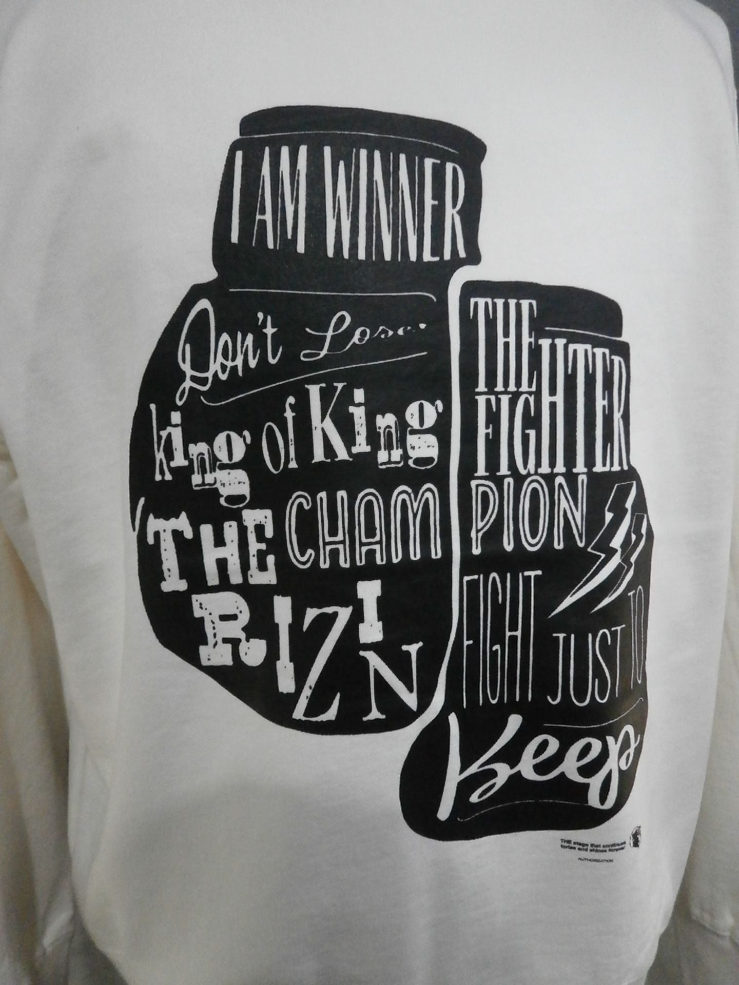 RIZIN スウェットトレーナー③(ホワイト)