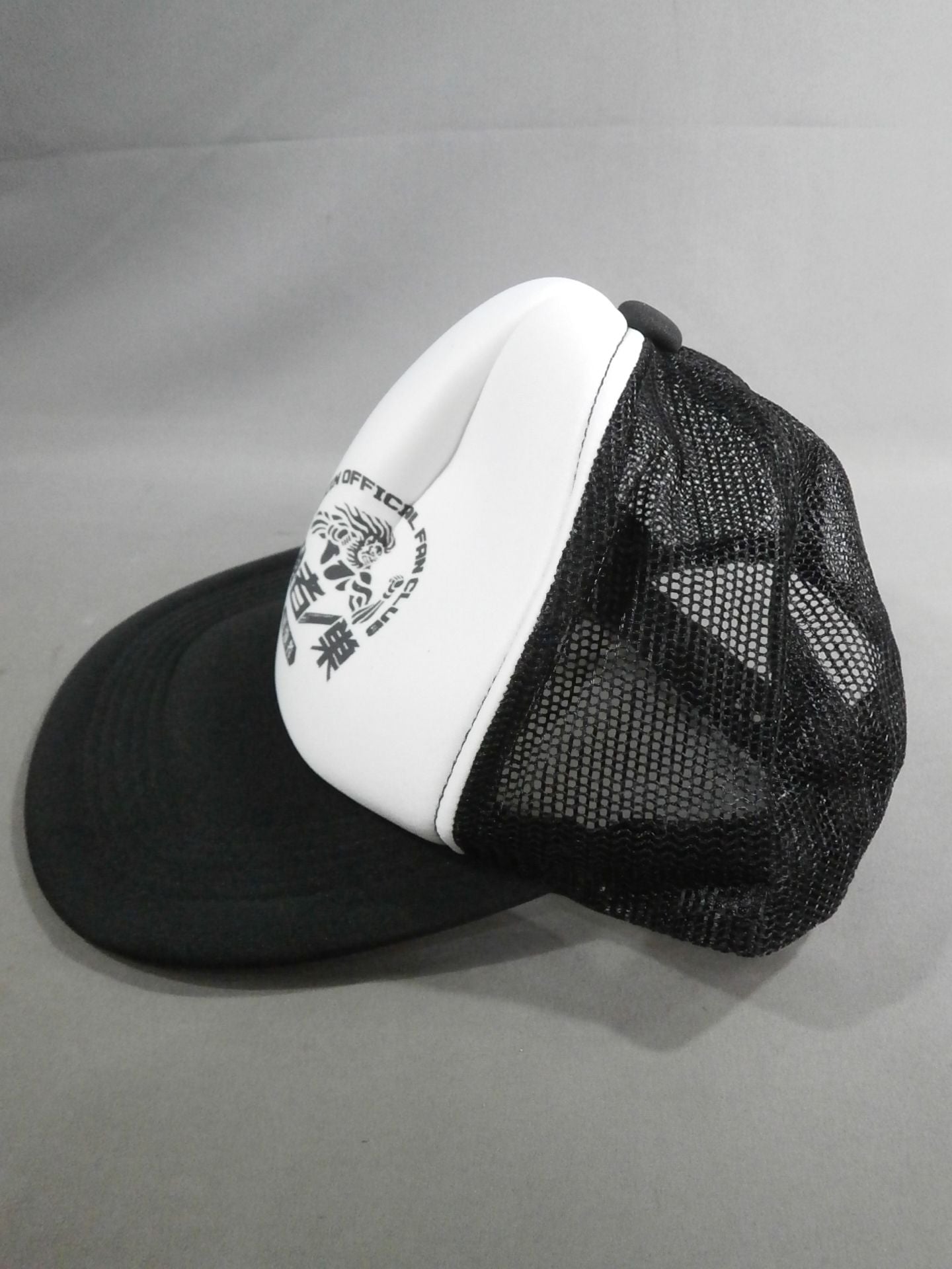 RIZIN 強者ノ巣 メッシュキャップ①(ホワイト×ブラック)