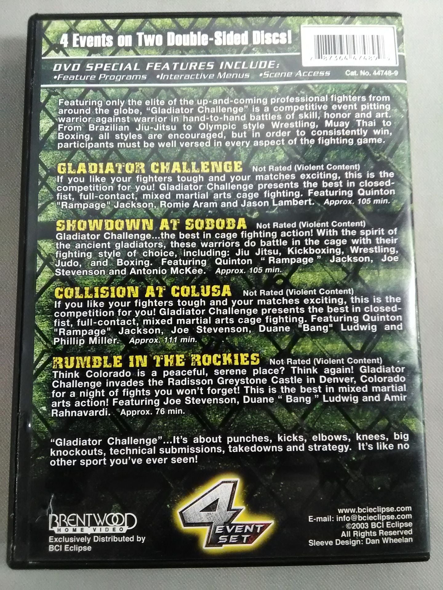 ★4EVENT SET★ GLADIATOR CHALLENGE