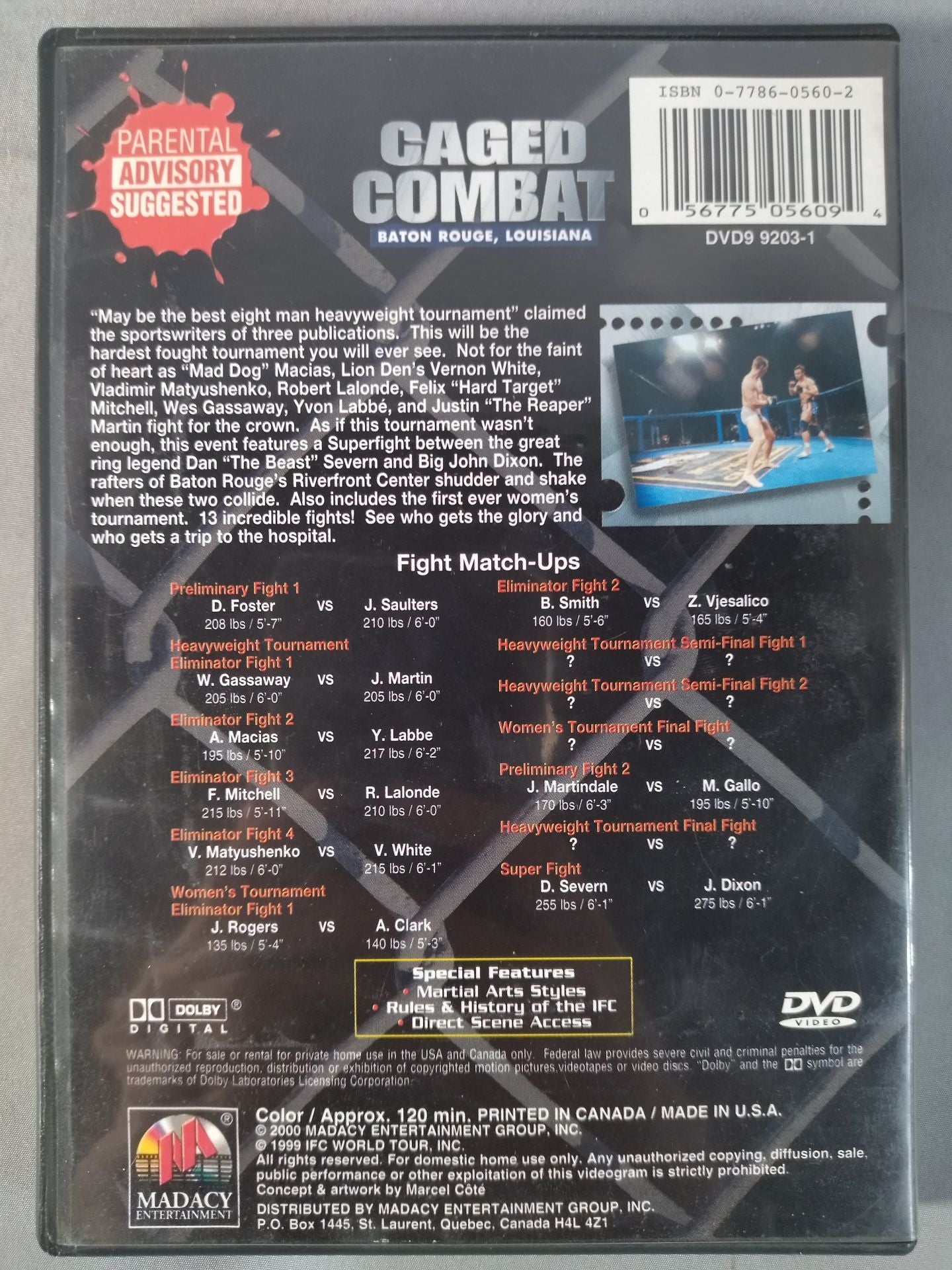 IFC CAGED COMBAT BATON ROUGE、LOUISIANA