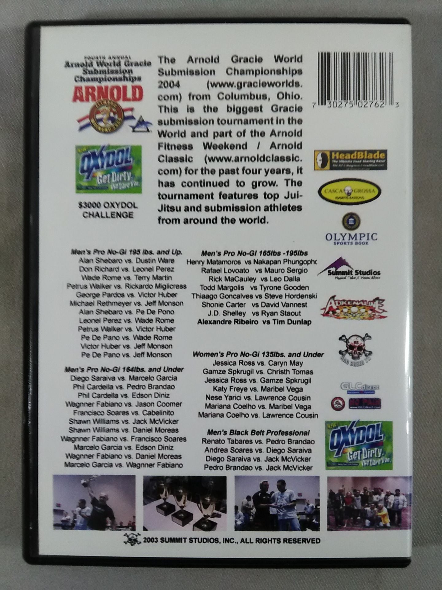 ARNOLD WORLD GRACIE SUBMISSION CHAMPIONSHIPS