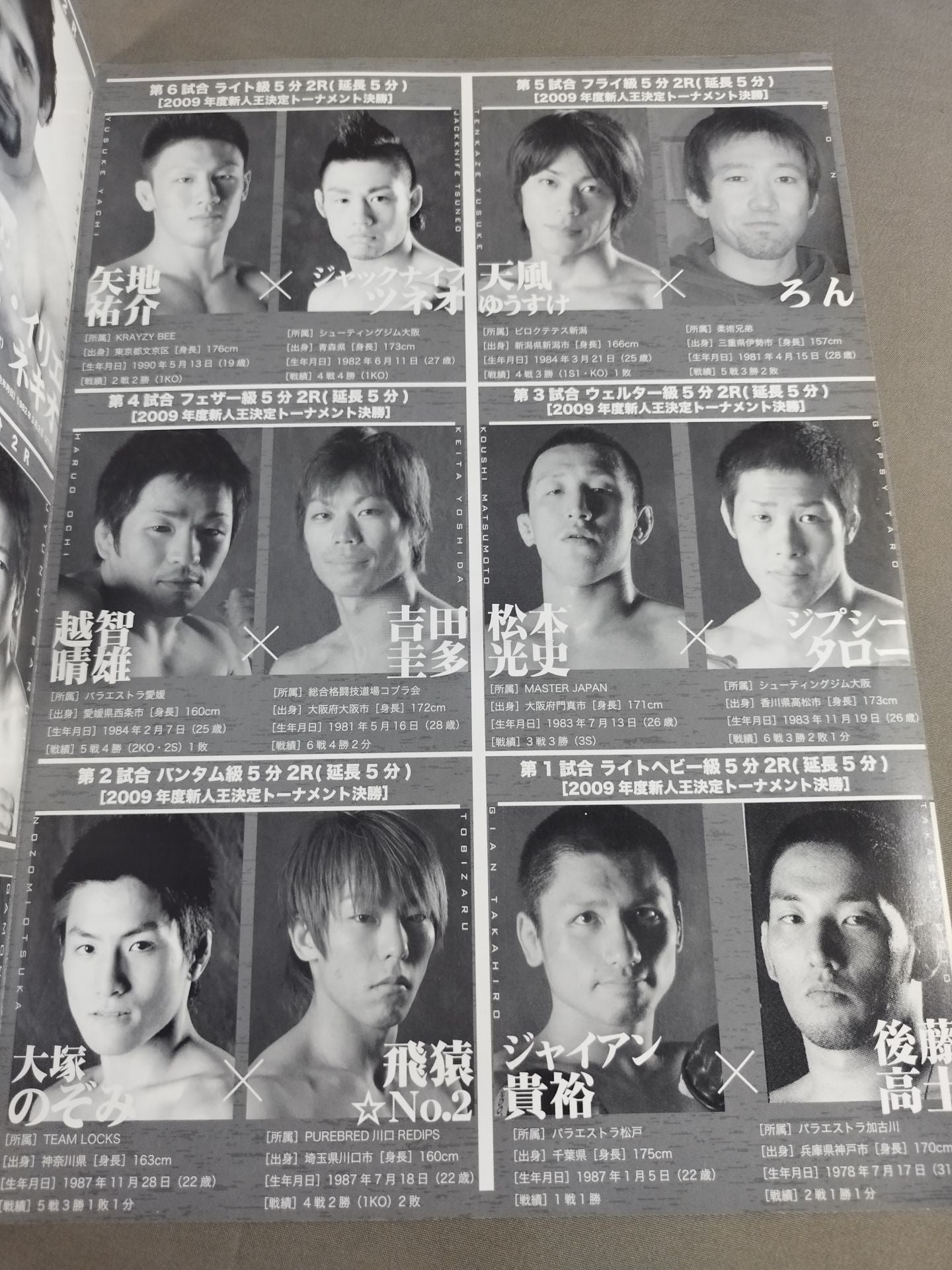 2009年度新人王決定トーナメント決勝戦