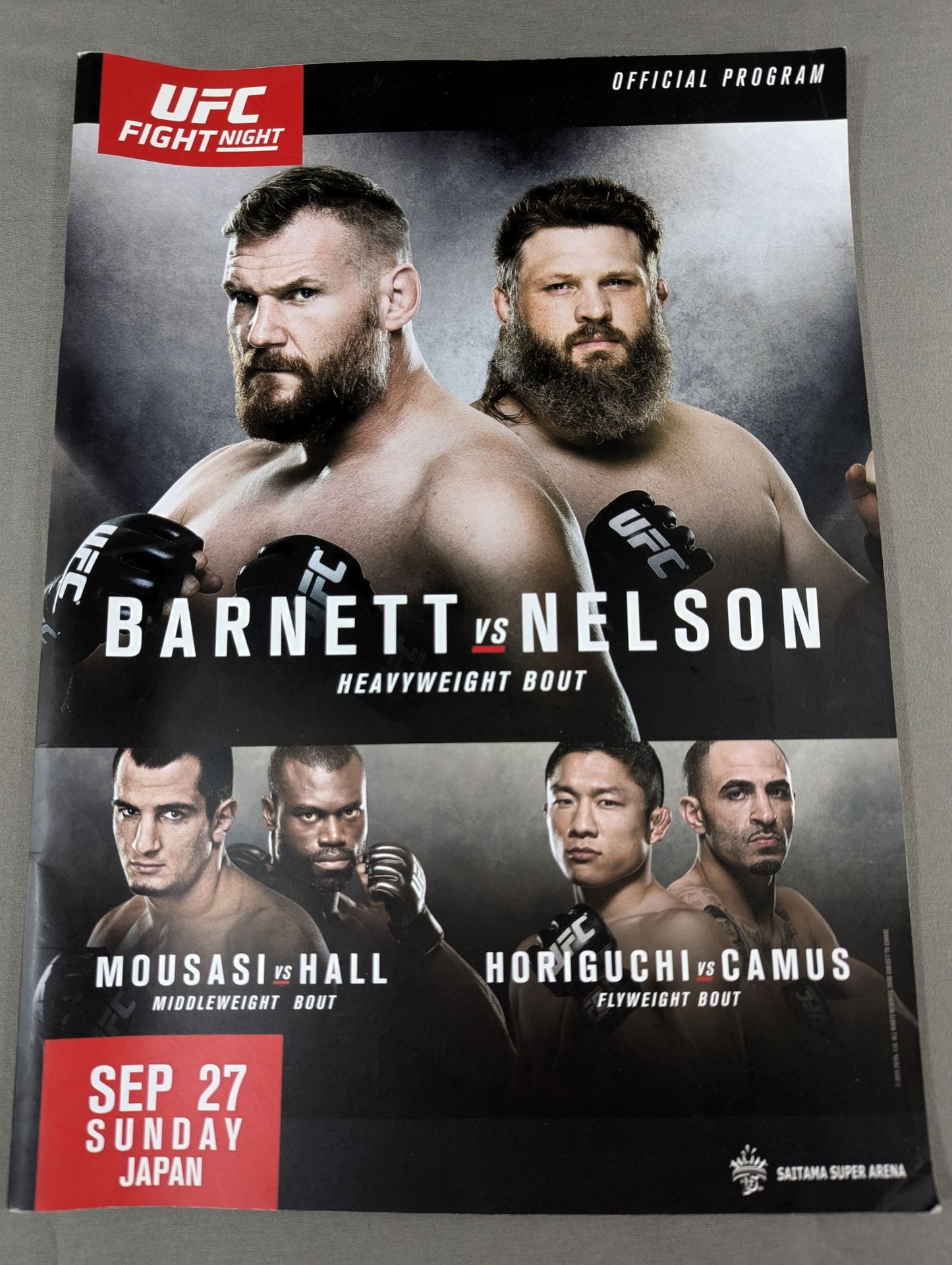 UFC FIGHT NIGHT JAPAN 2015 / BARNETTvsNELSON