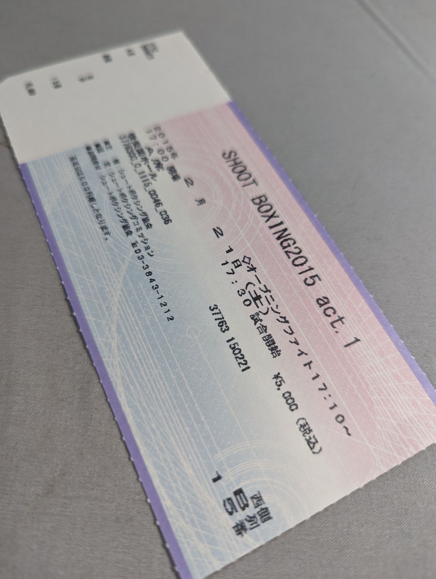 SHOOT BOXING 2015 act.1