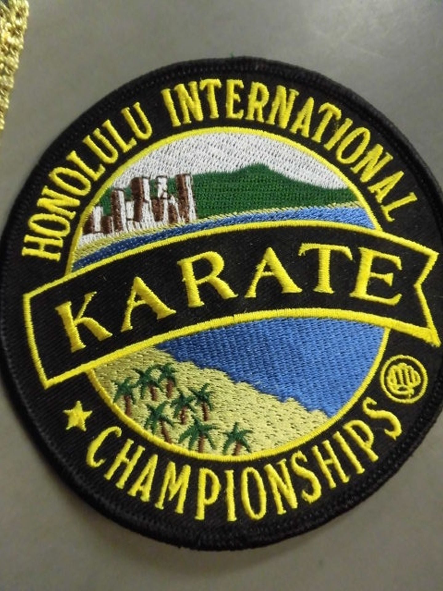 Honolulu International KARATE Road Fighters  Medal & patch