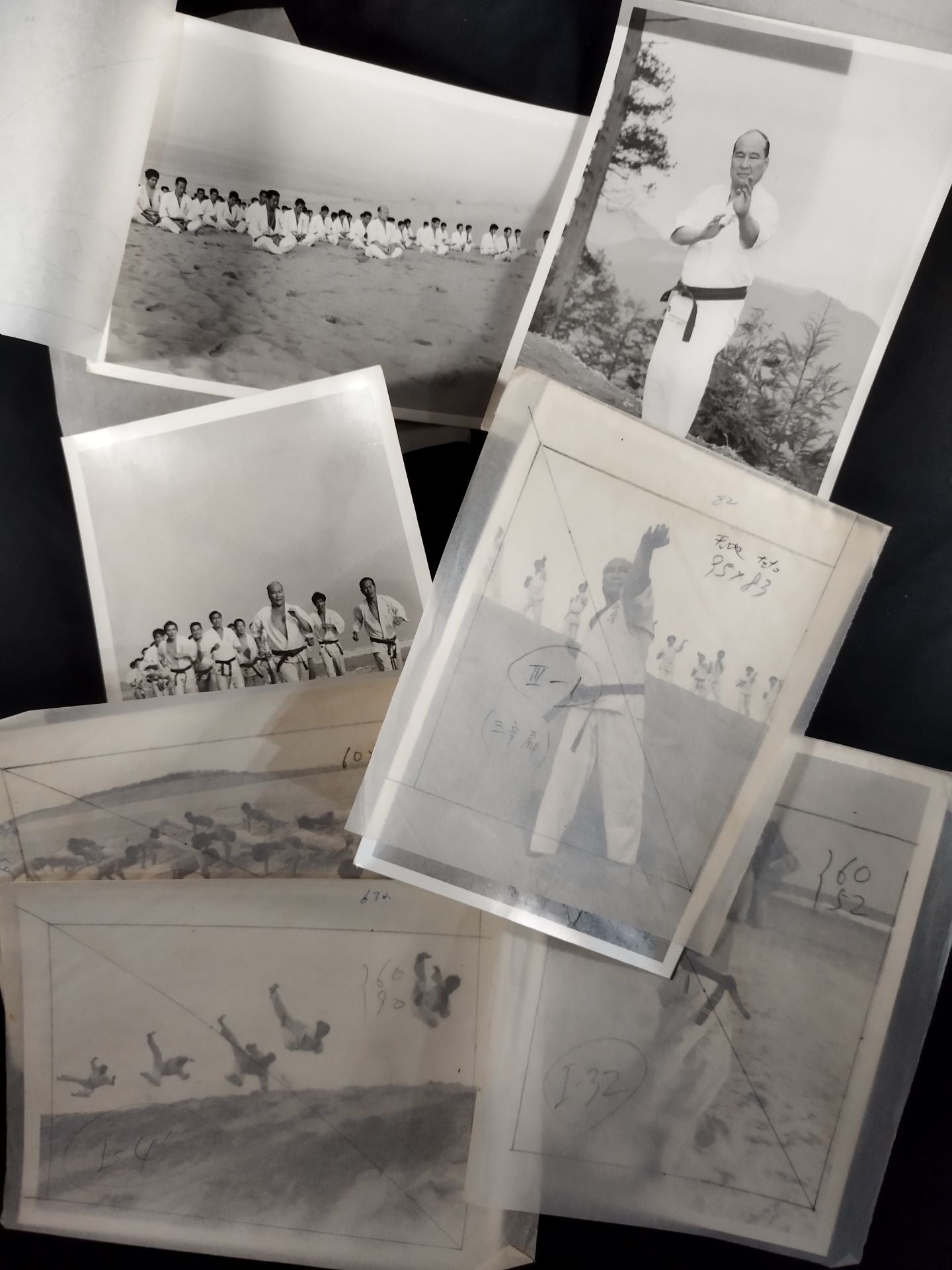 Mas Oyama (Masutatsu Oyama) Kyokushin KARATE Summer Camp Black and WhitePhoto Sets(1)