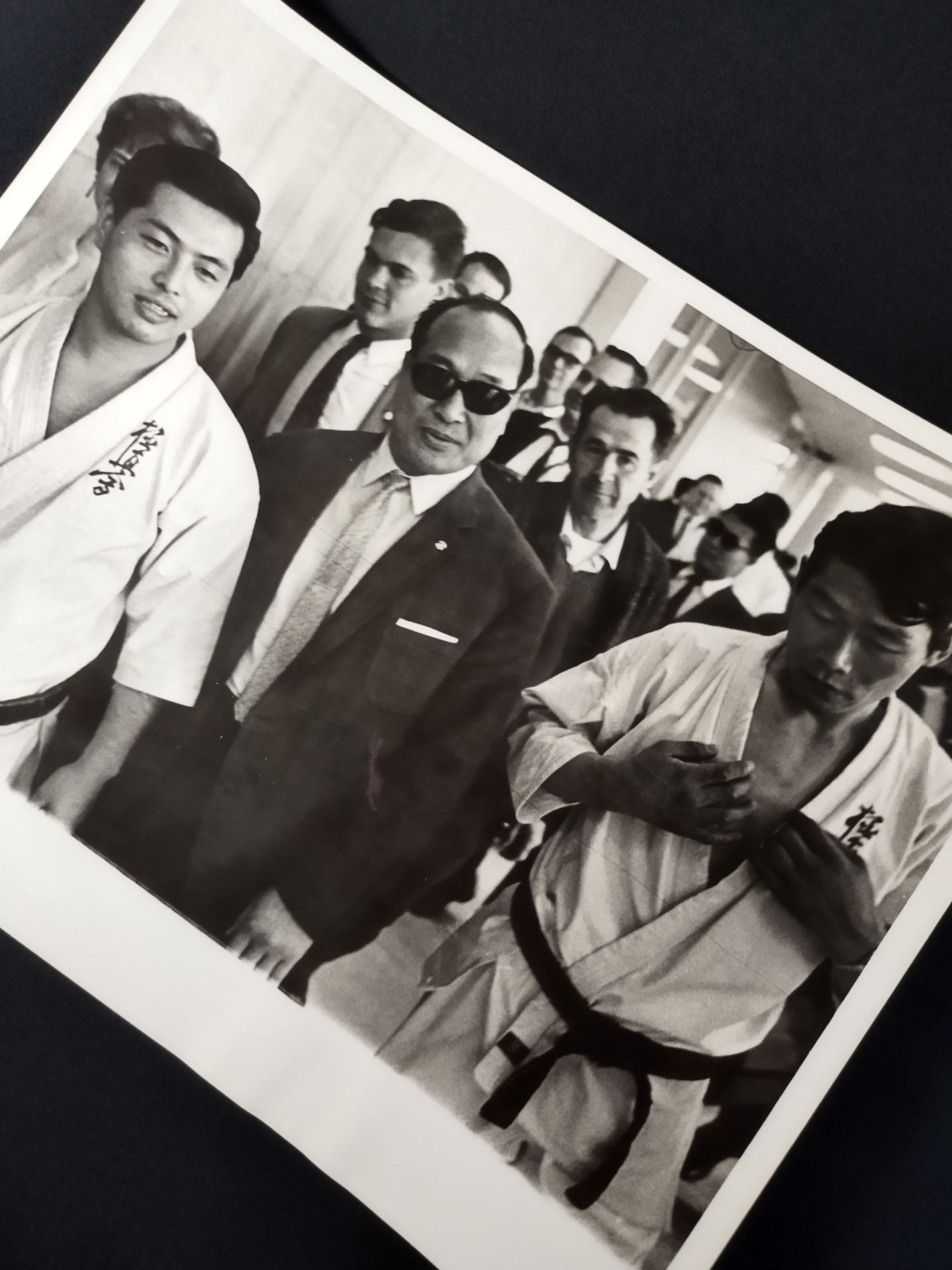 Mas Oyama (Masutatsu Oyama)  & Shigeru Oyama & Tadashi Nakamura Black and Whitephoto