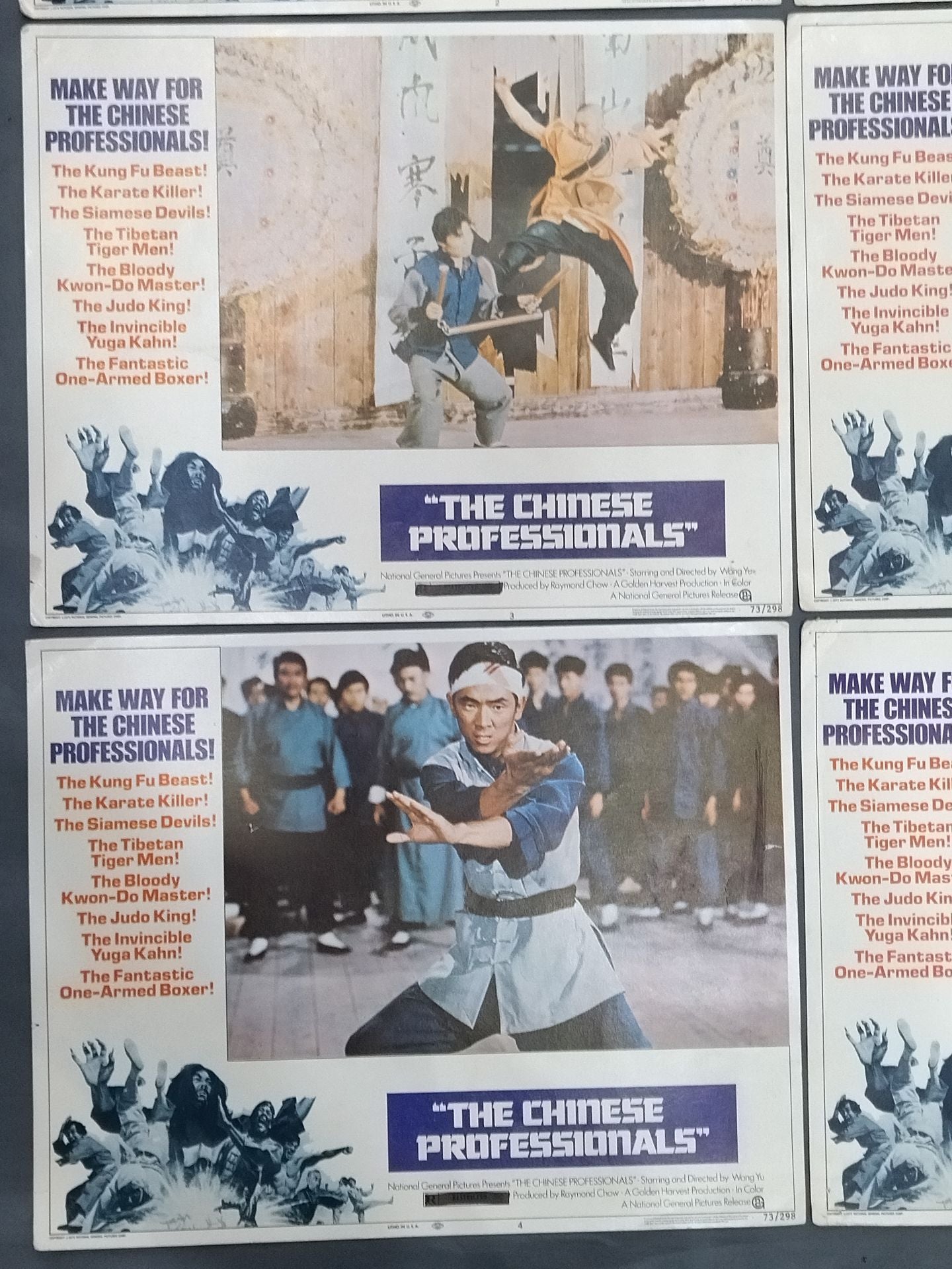 片腕ドラゴン「THE CHINESE PROFESSIONALS」ロビーカード8枚セット