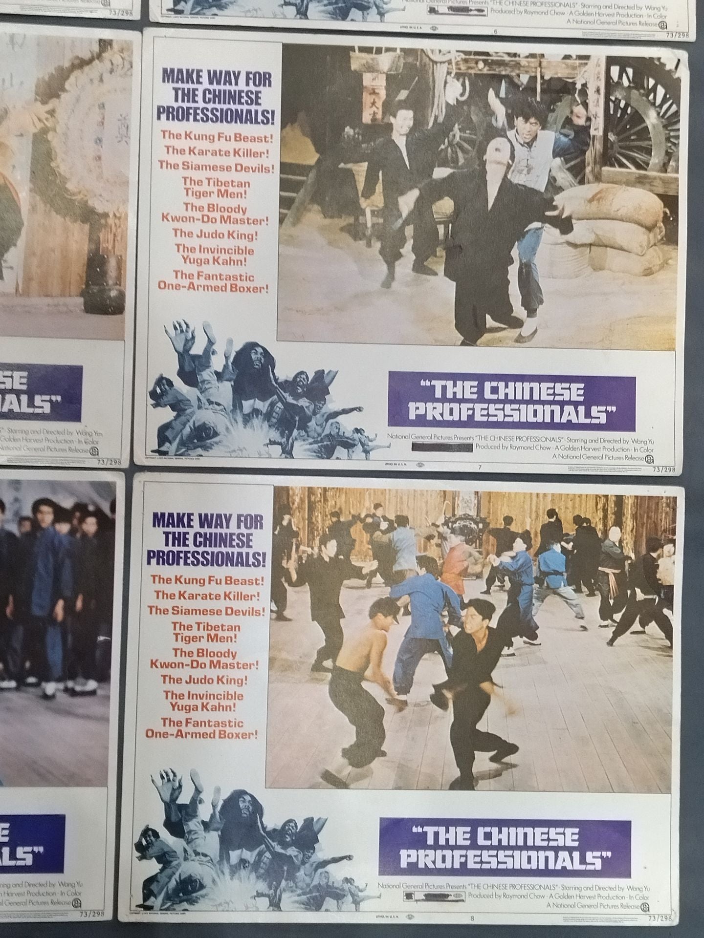 片腕ドラゴン「THE CHINESE PROFESSIONALS」ロビーカード8枚セット