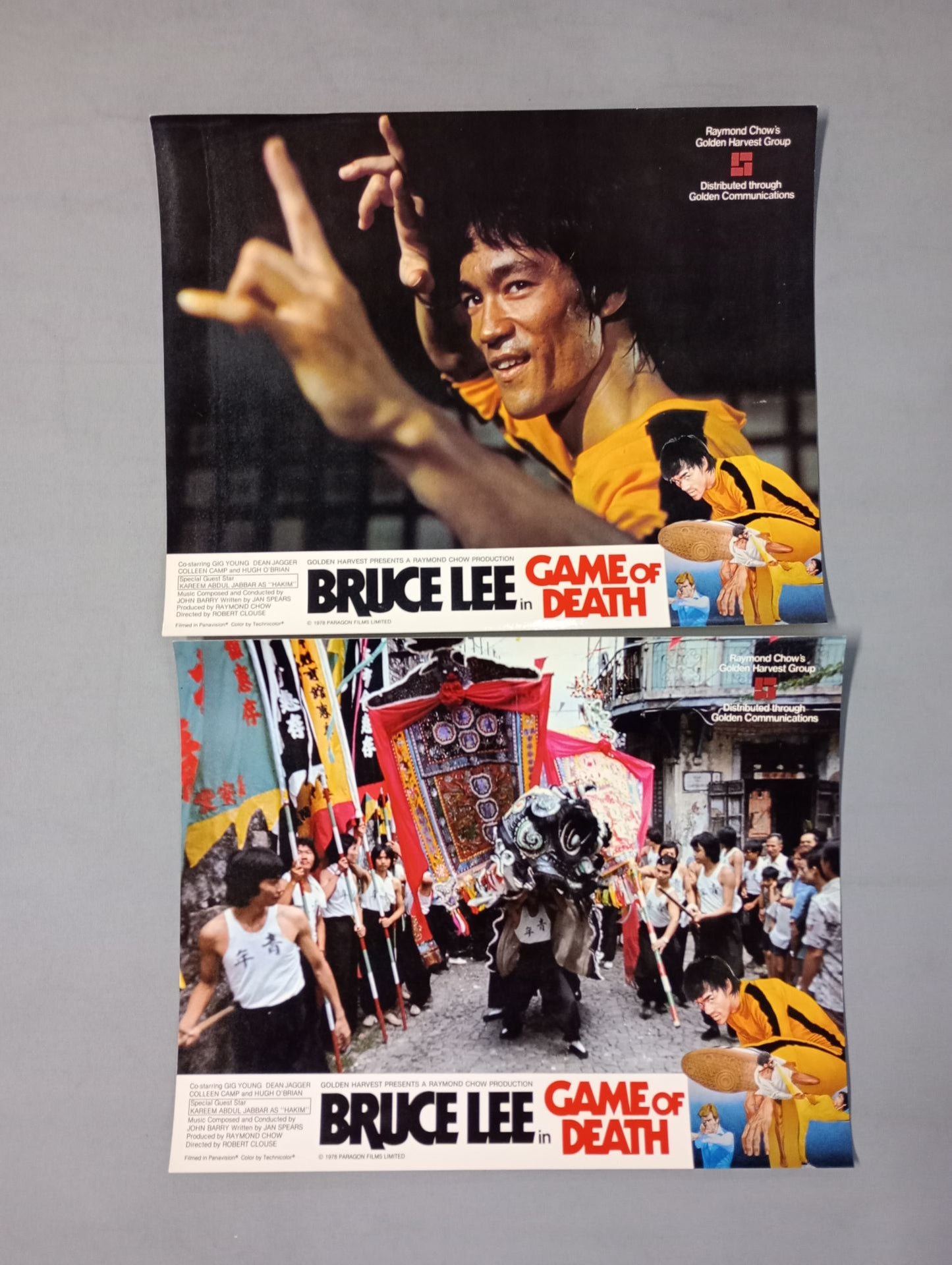 ★7枚セット★ ブルース・リー 死亡遊戯 ロビーカード
