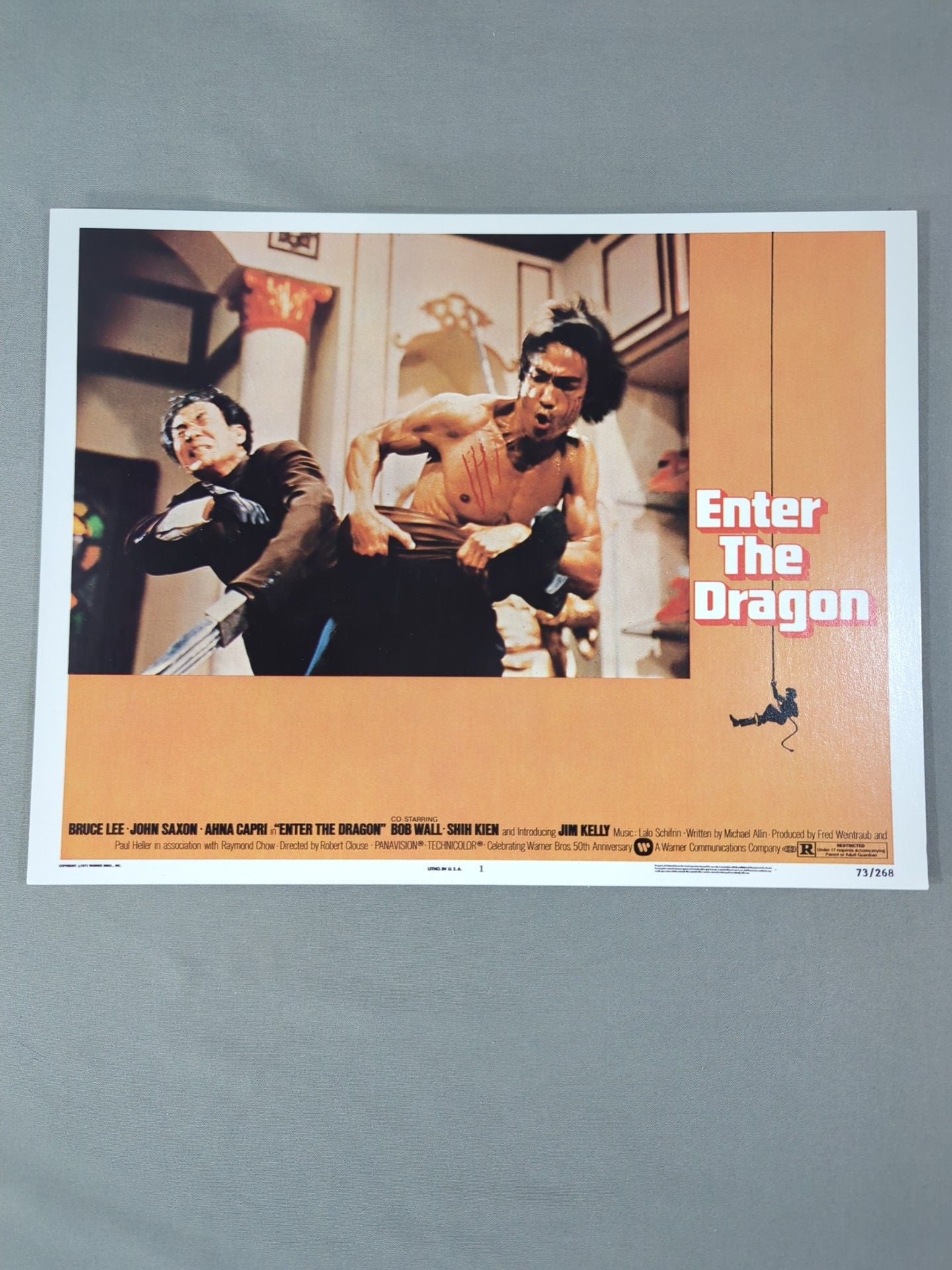 ★Set of ★ 8 Bruce Lee Enter the Dragon Lobby Cards